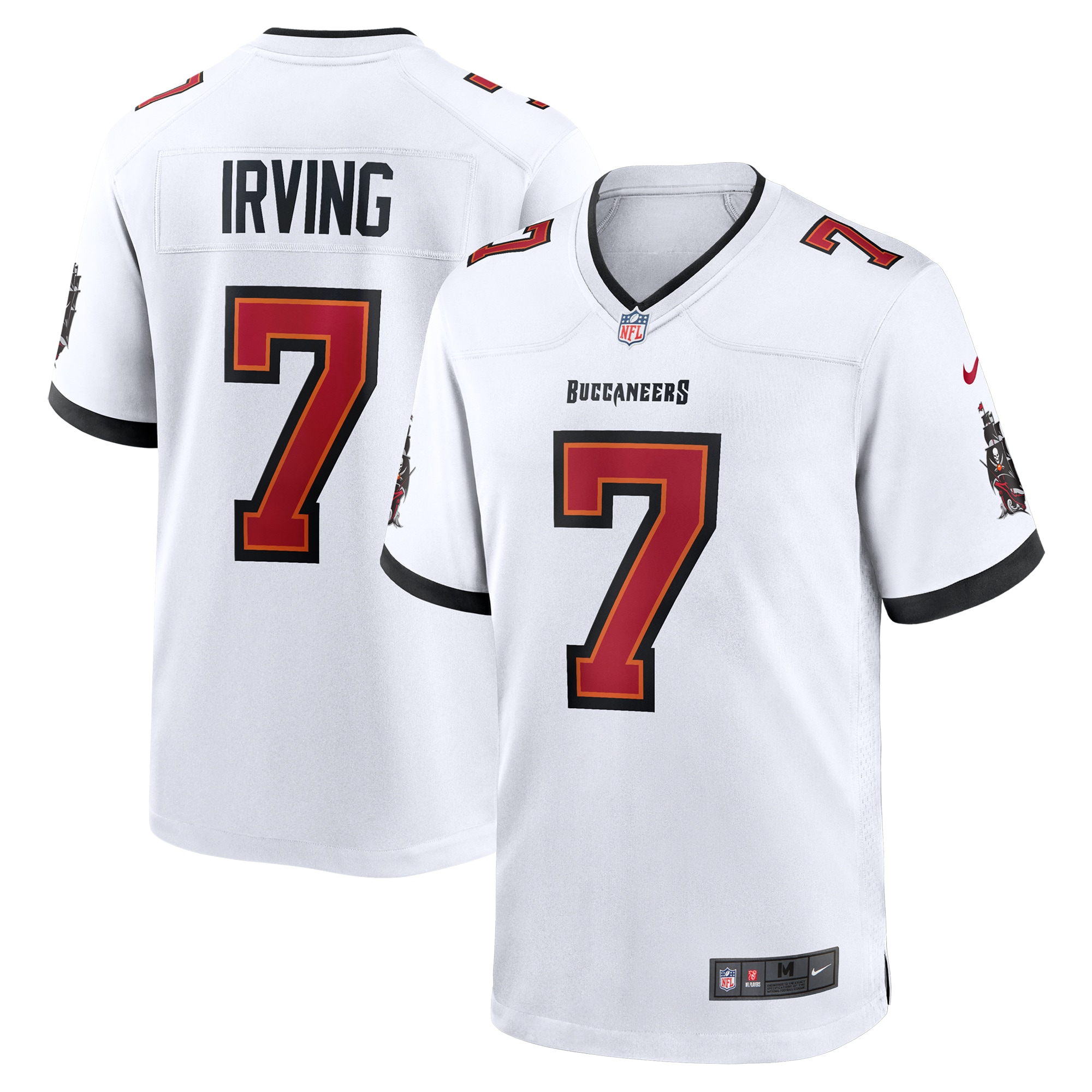 Men's Tampa Bay Buccaneers Bucky Irving White Game Jersey JS4922 Saliibo