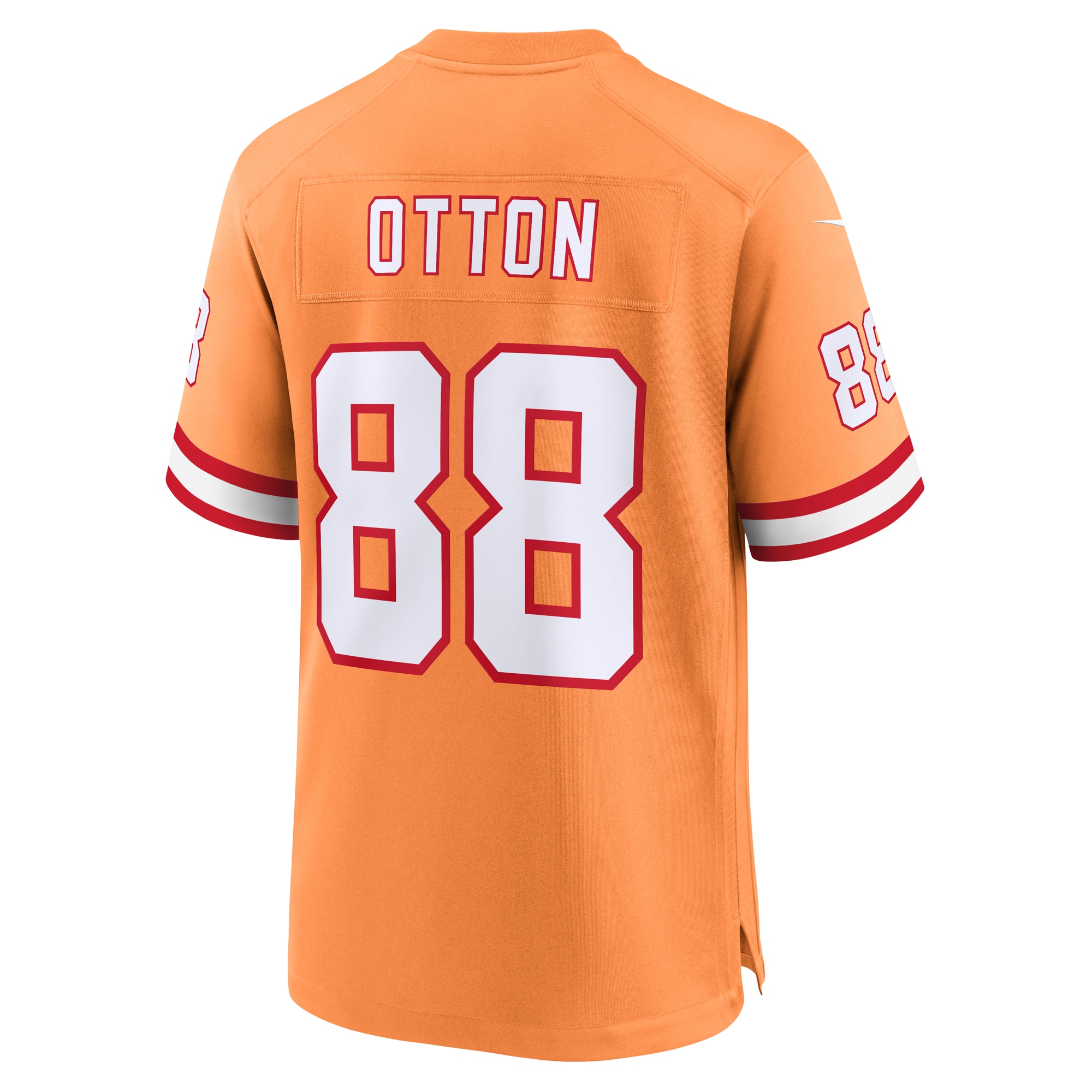 Men's Tampa Bay Buccaneers Cade Otton Orange Throwback Game Jersey JS1287 Saliibo - Image 3