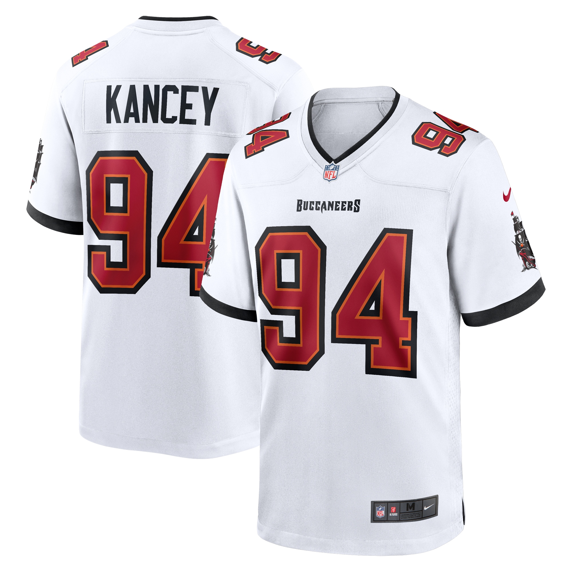 Men's Tampa Bay Buccaneers Calijah Kancey White Game Jersey JS9315 Saliibo