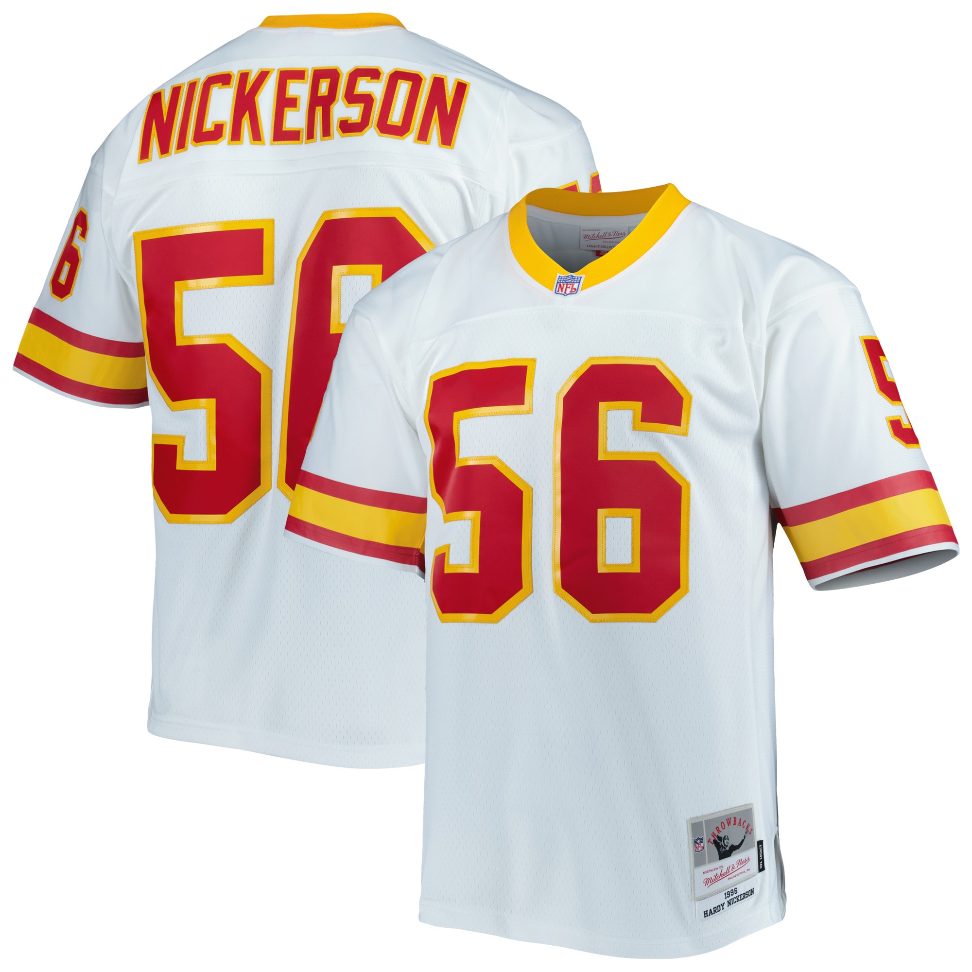 Men's Tampa Bay Buccaneers Hardy Nickerson Mitchell & Ness White Legacy Jersey JS8559 Saliibo