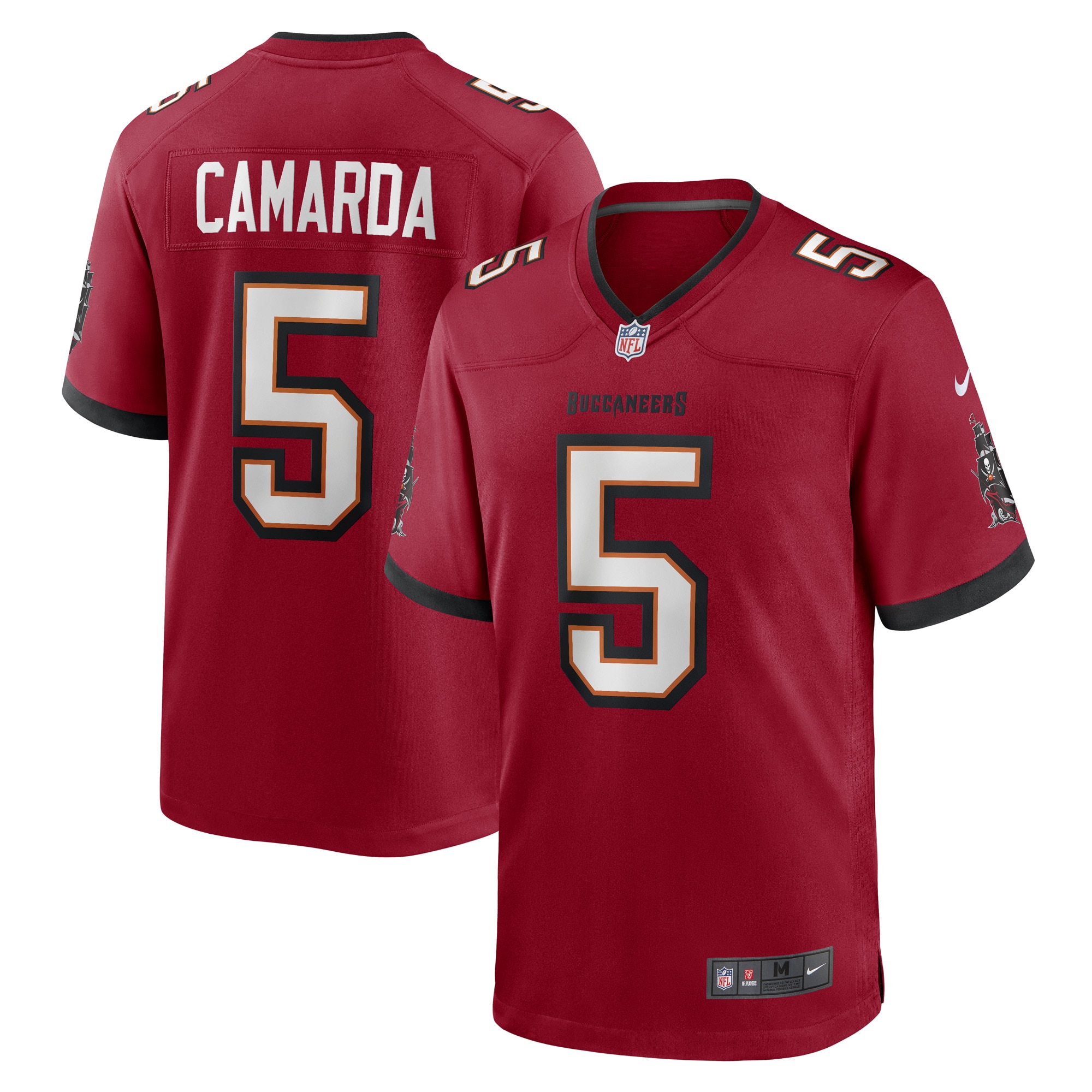 Men's Tampa Bay Buccaneers Jake Camarda Red Game Player Jersey JS2885 Saliibo