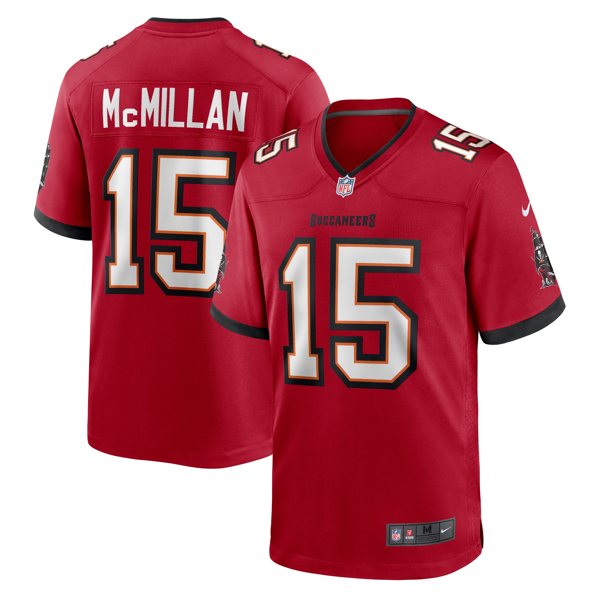 Men's Tampa Bay Buccaneers Jalen McMillan Red Game Jersey JS7976 Saliibo
