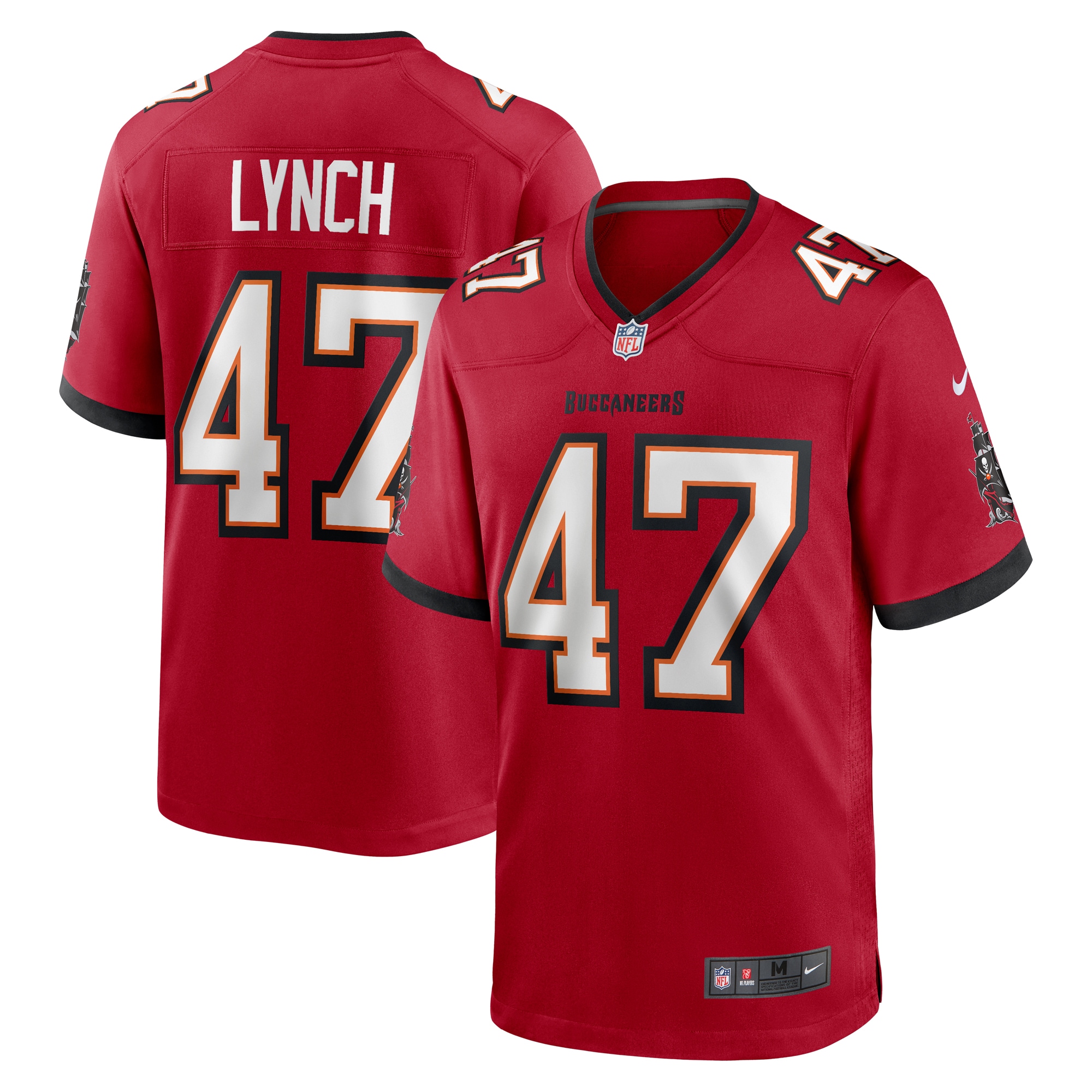 Men's Tampa Bay Buccaneers John Lynch Red Retired Player Game Jersey JS5546 Saliibo