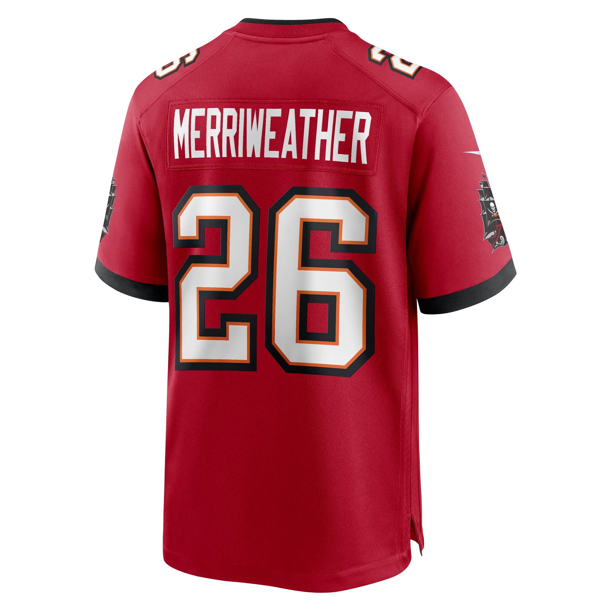Men's Tampa Bay Buccaneers Kaevon Merriweather Red Game Jersey JS2678 Saliibo - Image 3