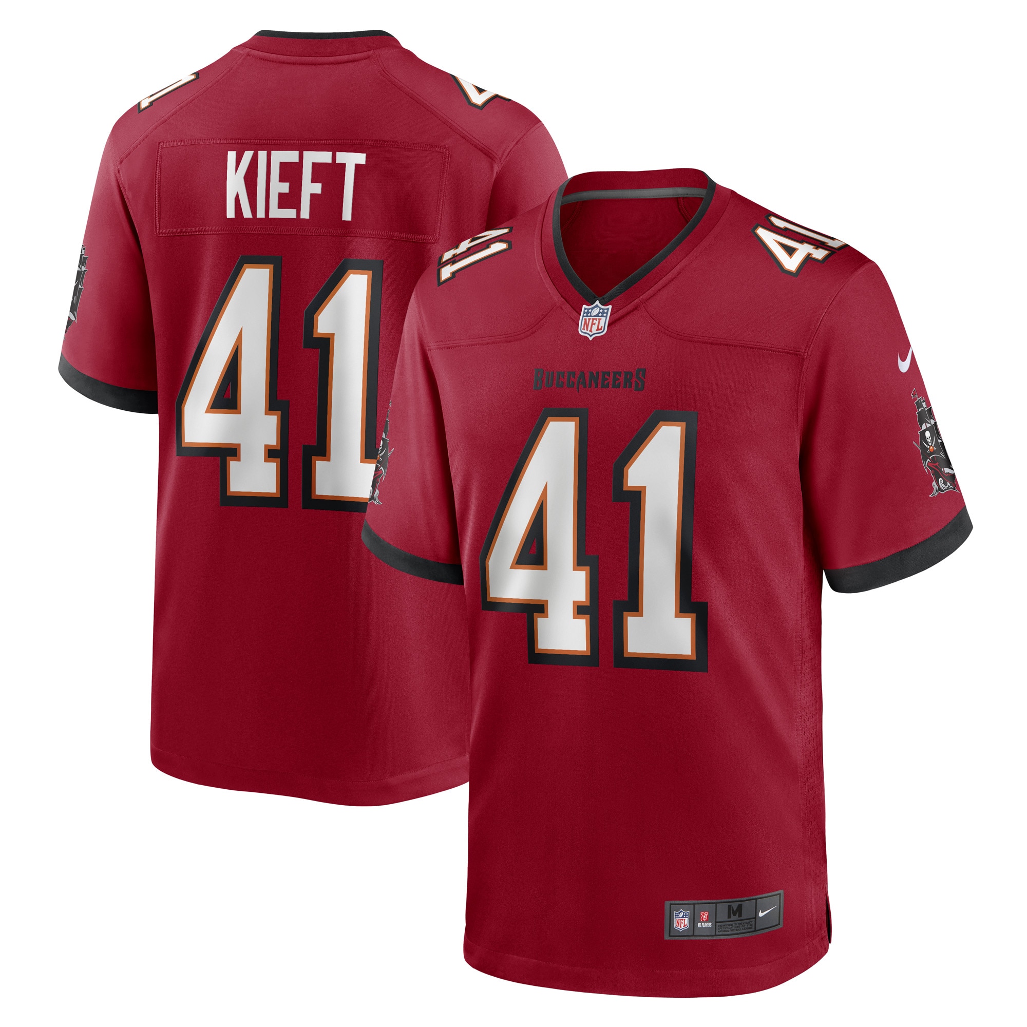 Men's Tampa Bay Buccaneers Ko Kieft Red Game Player Jersey JS8188 Saliibo