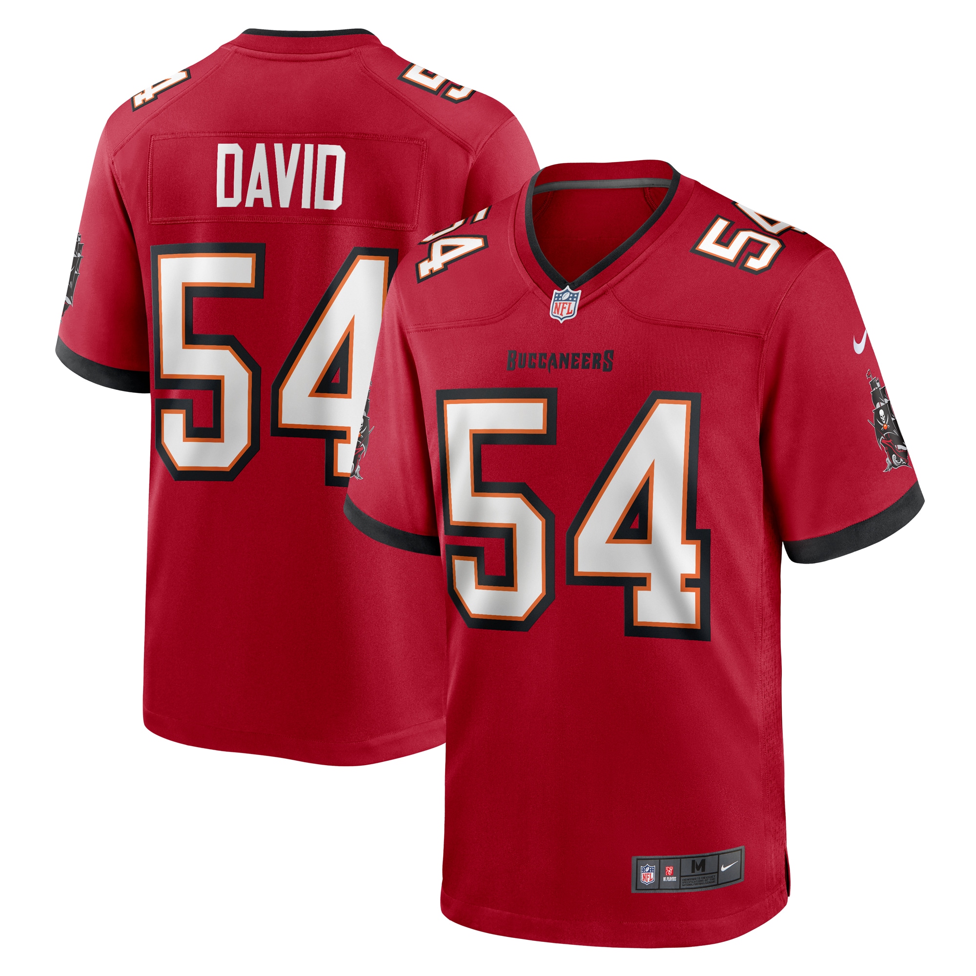Men's Tampa Bay Buccaneers Lavonte David Red Game Jersey JS6337 Saliibo