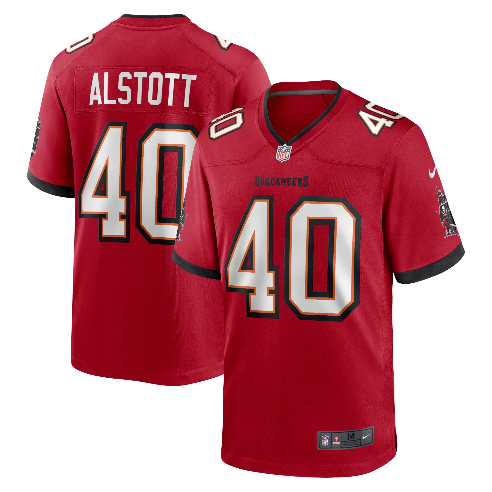 Men's Tampa Bay Buccaneers Mike Alstott Red Retired Player Game Jersey JS3416 Saliibo