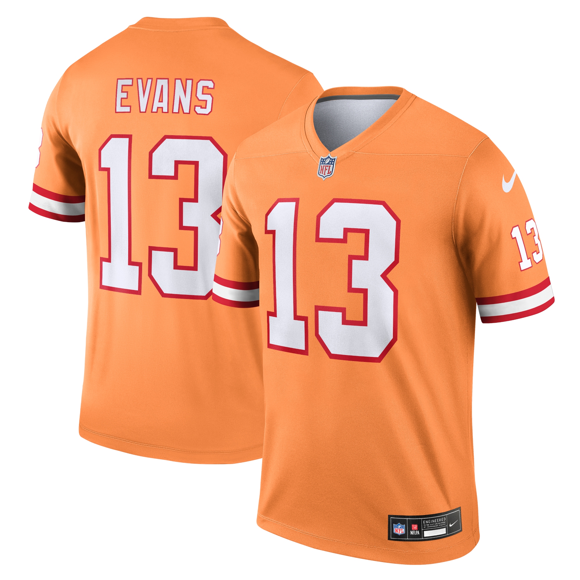 Men's Tampa Bay Buccaneers Mike Evans Orange Alternate Legend Player Performance Top JS3703 Saliibo