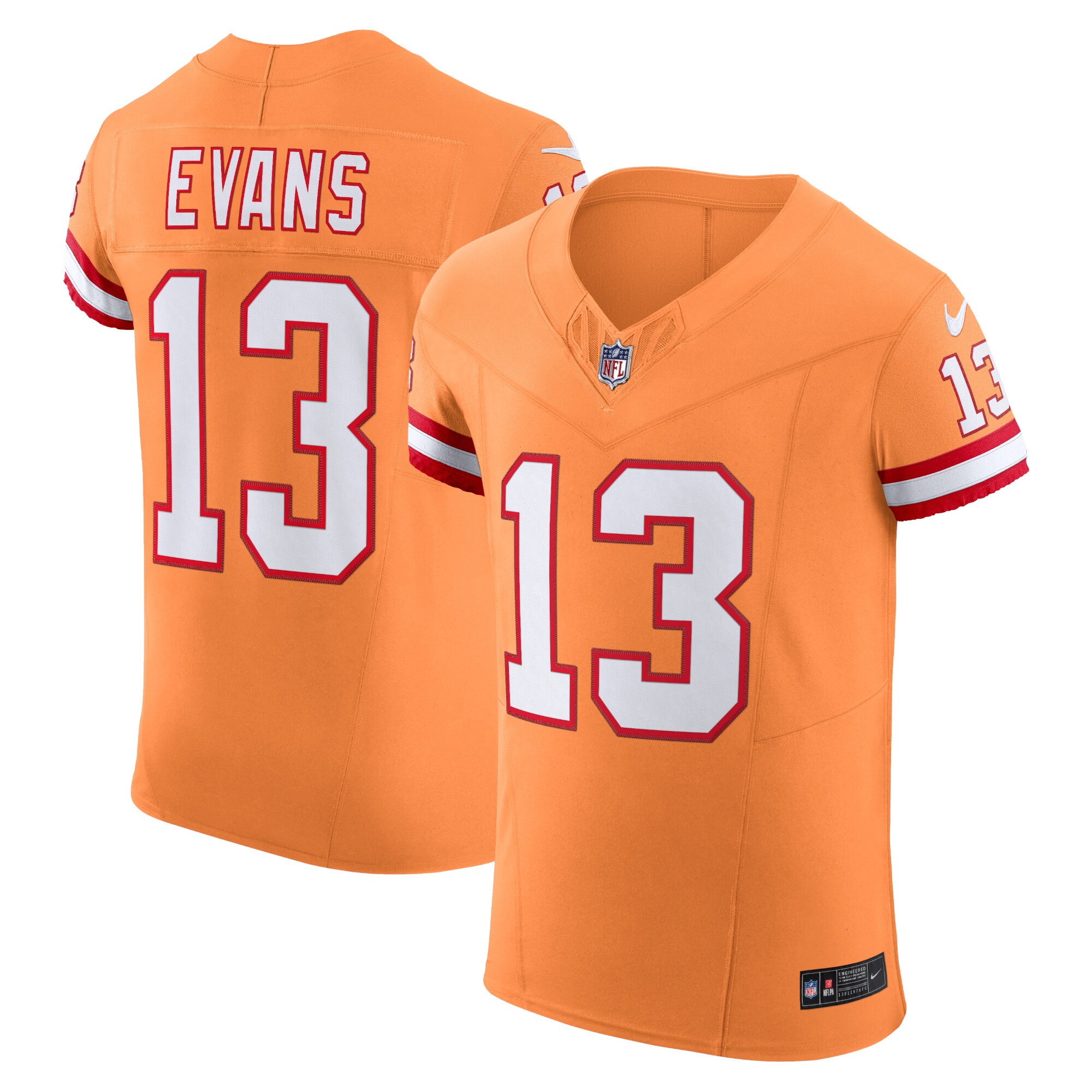Men's Tampa Bay Buccaneers Mike Evans Orange Alternate Vapor F.U.S.E. Elite Jersey JS9279 Saliibo