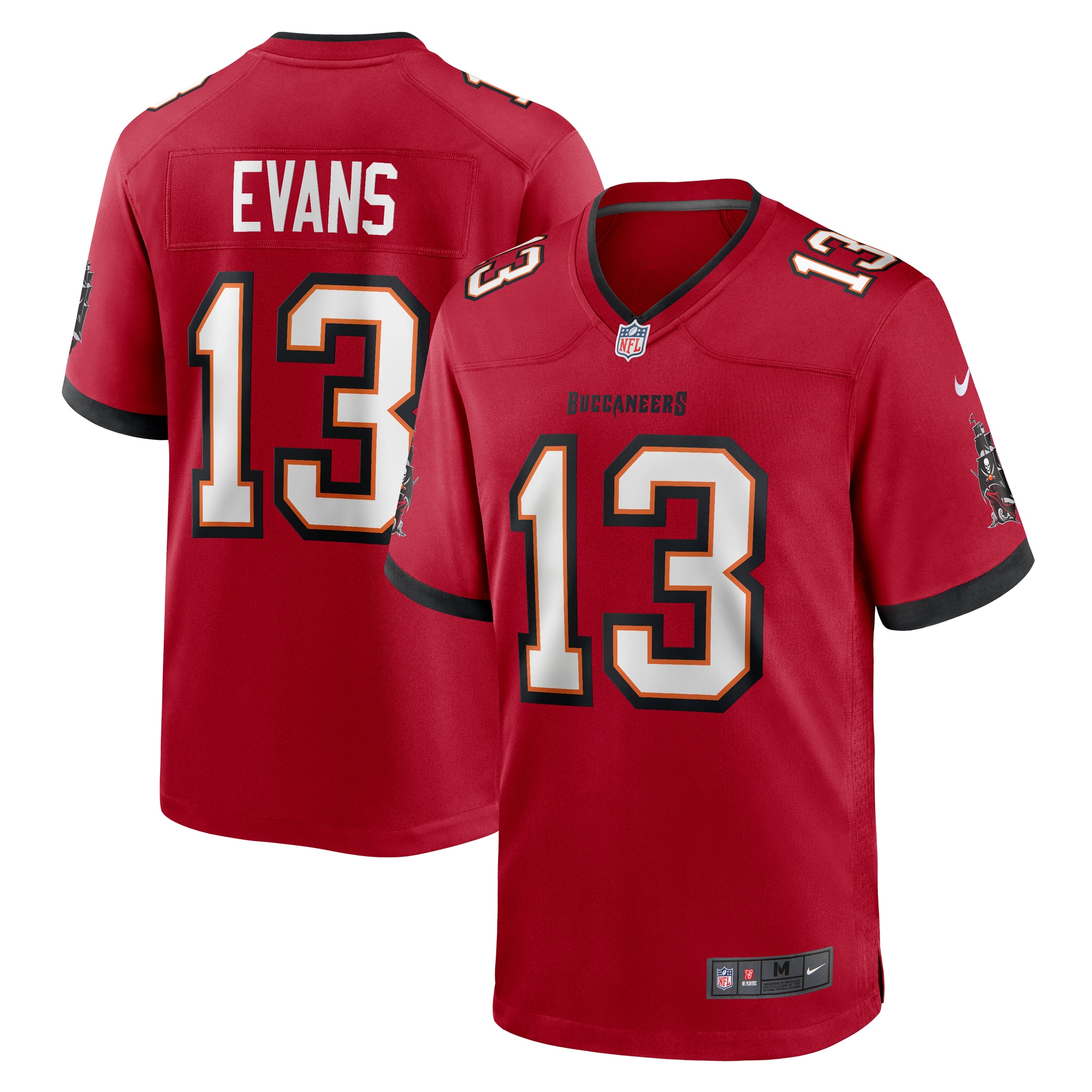 Men's Tampa Bay Buccaneers Mike Evans Red Game Jersey JS8341 Saliibo