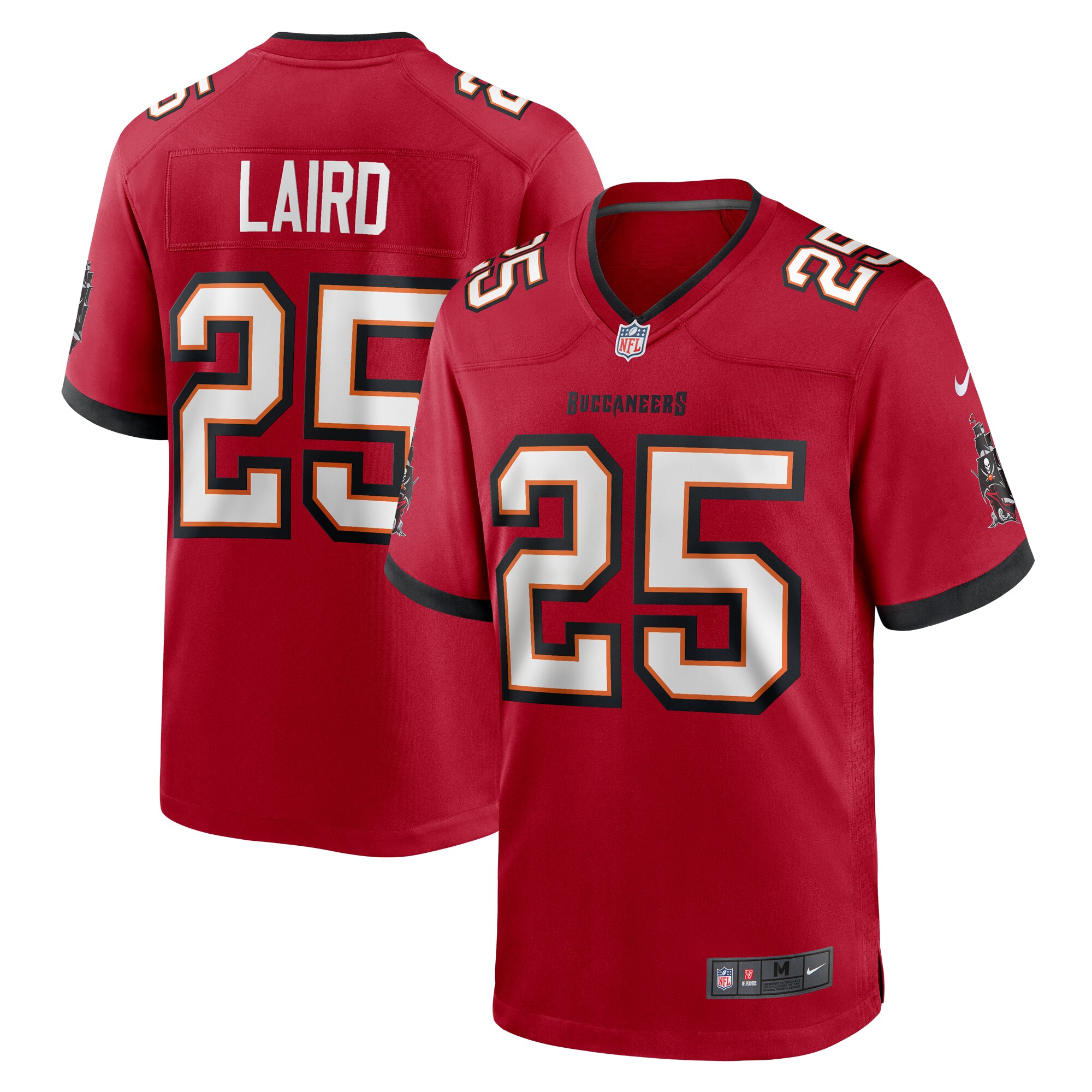 Men's Tampa Bay Buccaneers Patrick Laird Red Game Jersey JS8699 Saliibo
