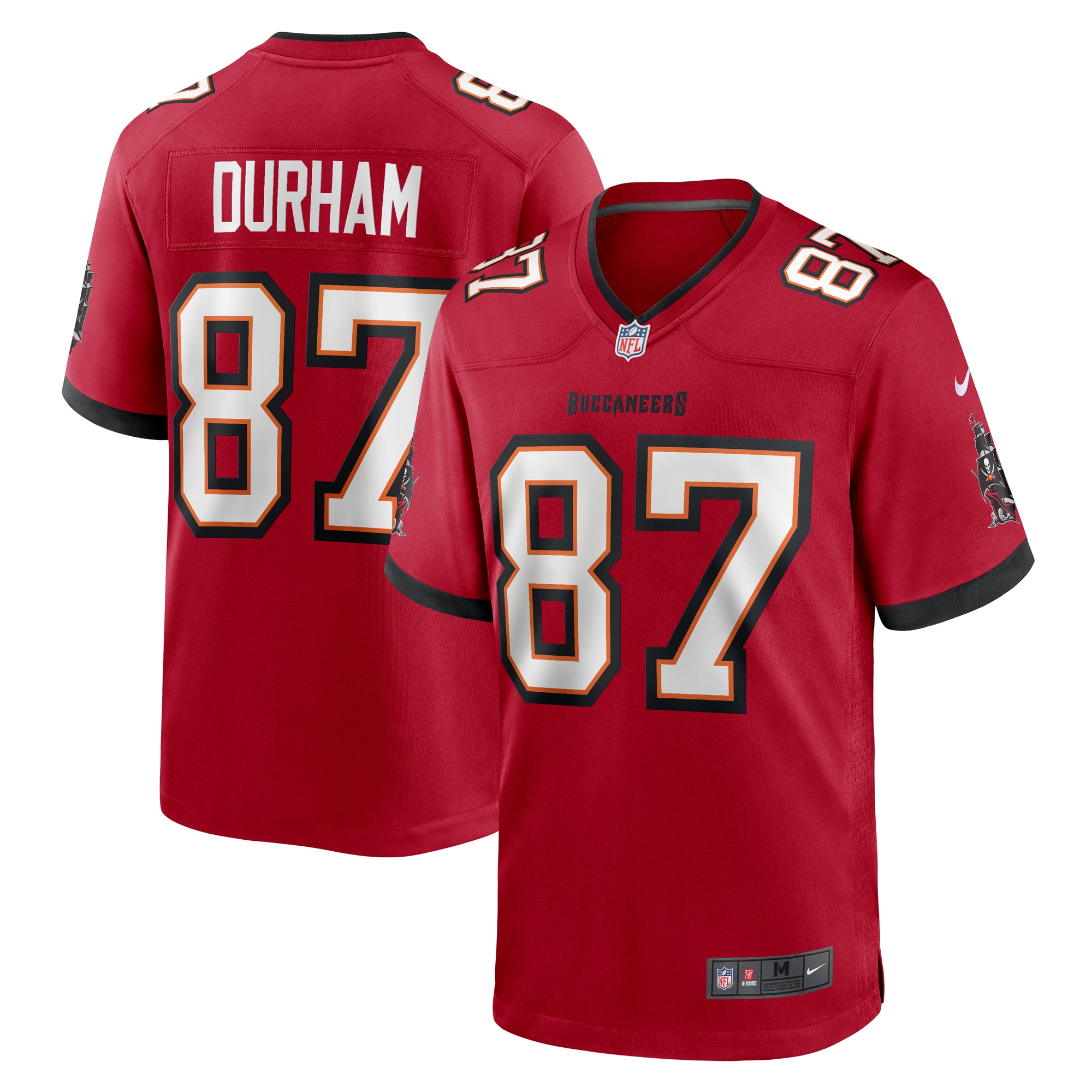 Men's Tampa Bay Buccaneers Payne Durham Red Game Jersey JS9057 Saliibo