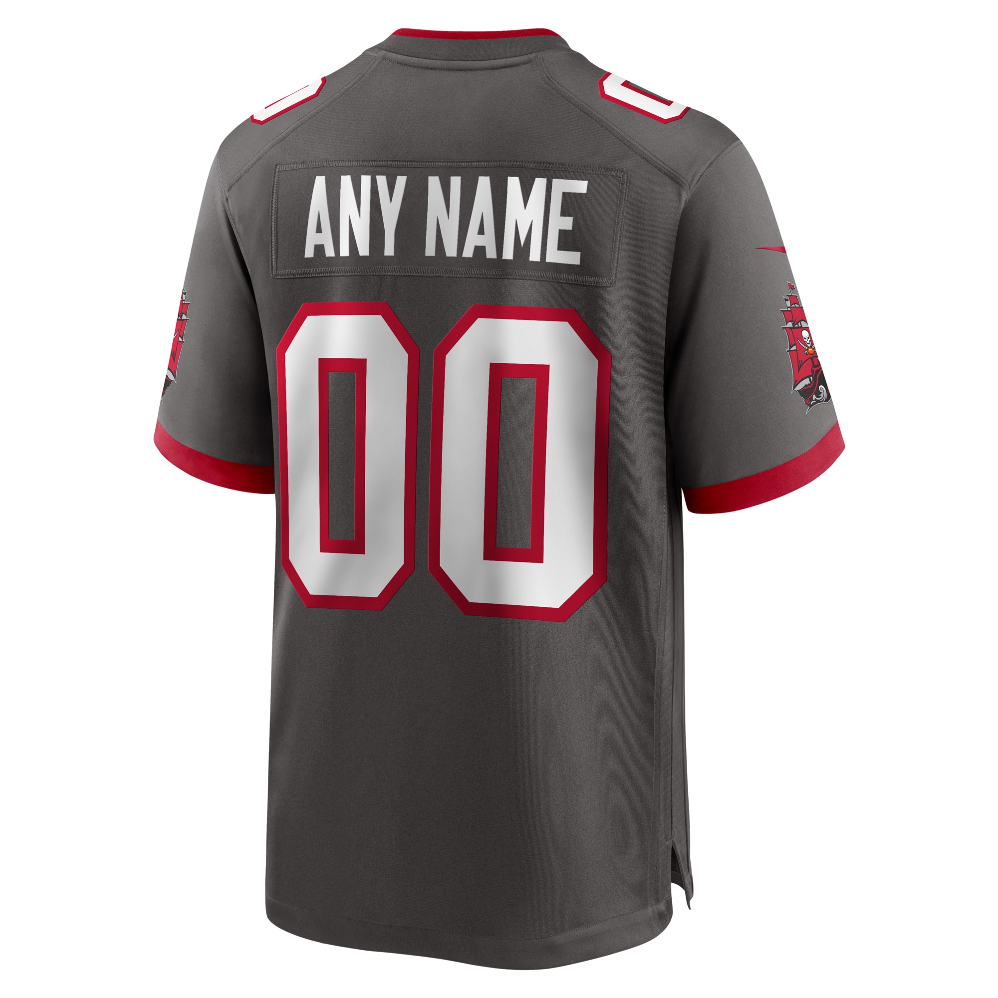 Men's Tampa Bay Buccaneers Pewter Alternate Custom Game Jersey JS8917 Saliibo - Image 3