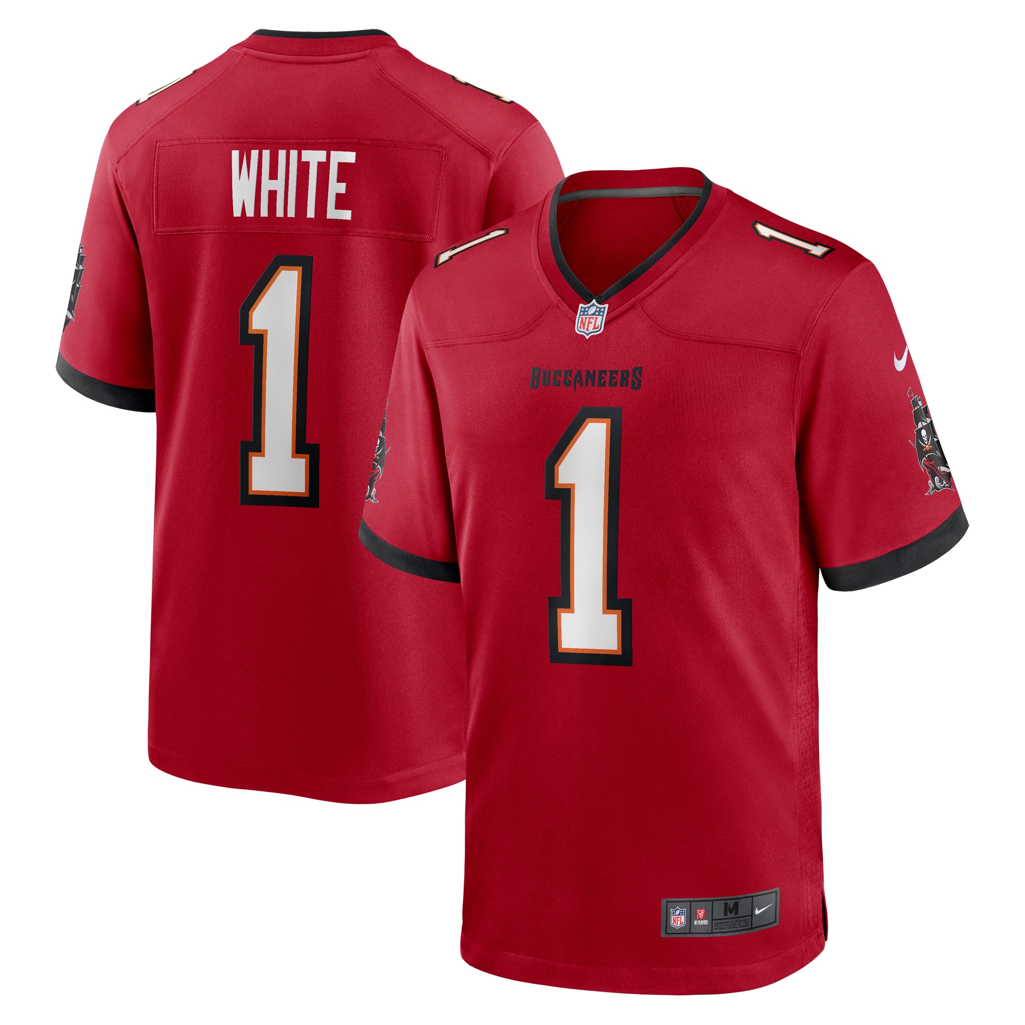 Men's Tampa Bay Buccaneers Rachaad White Red Game Player Jersey JS1250 Saliibo