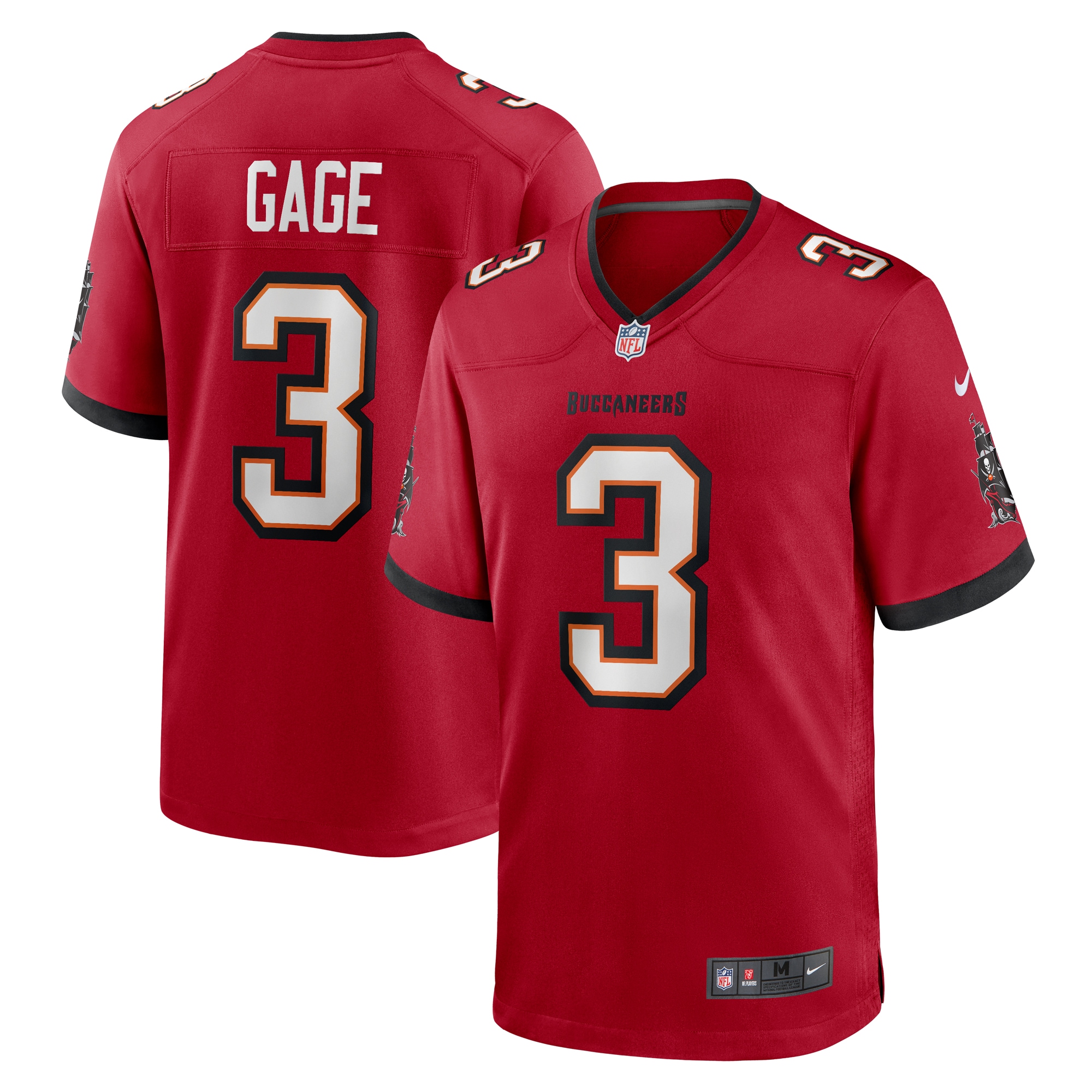 Men's Tampa Bay Buccaneers Russell Gage Red Game Jersey JS9519 Saliibo
