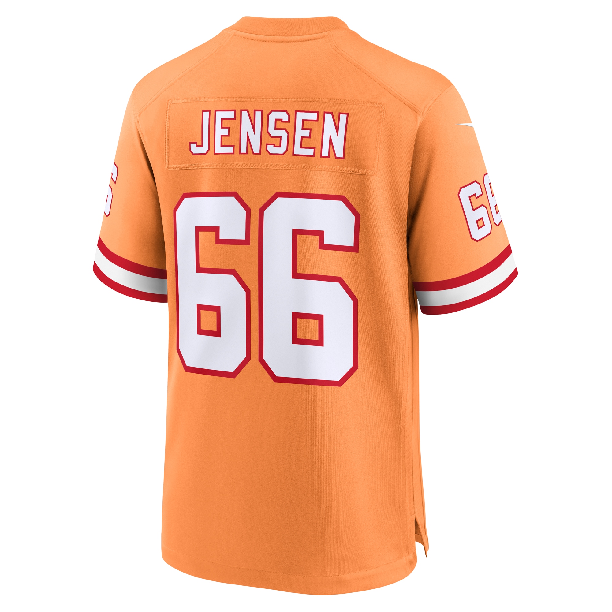 Men's Tampa Bay Buccaneers Ryan Jensen Orange Throwback Game Jersey JS8159 Saliibo - Image 3