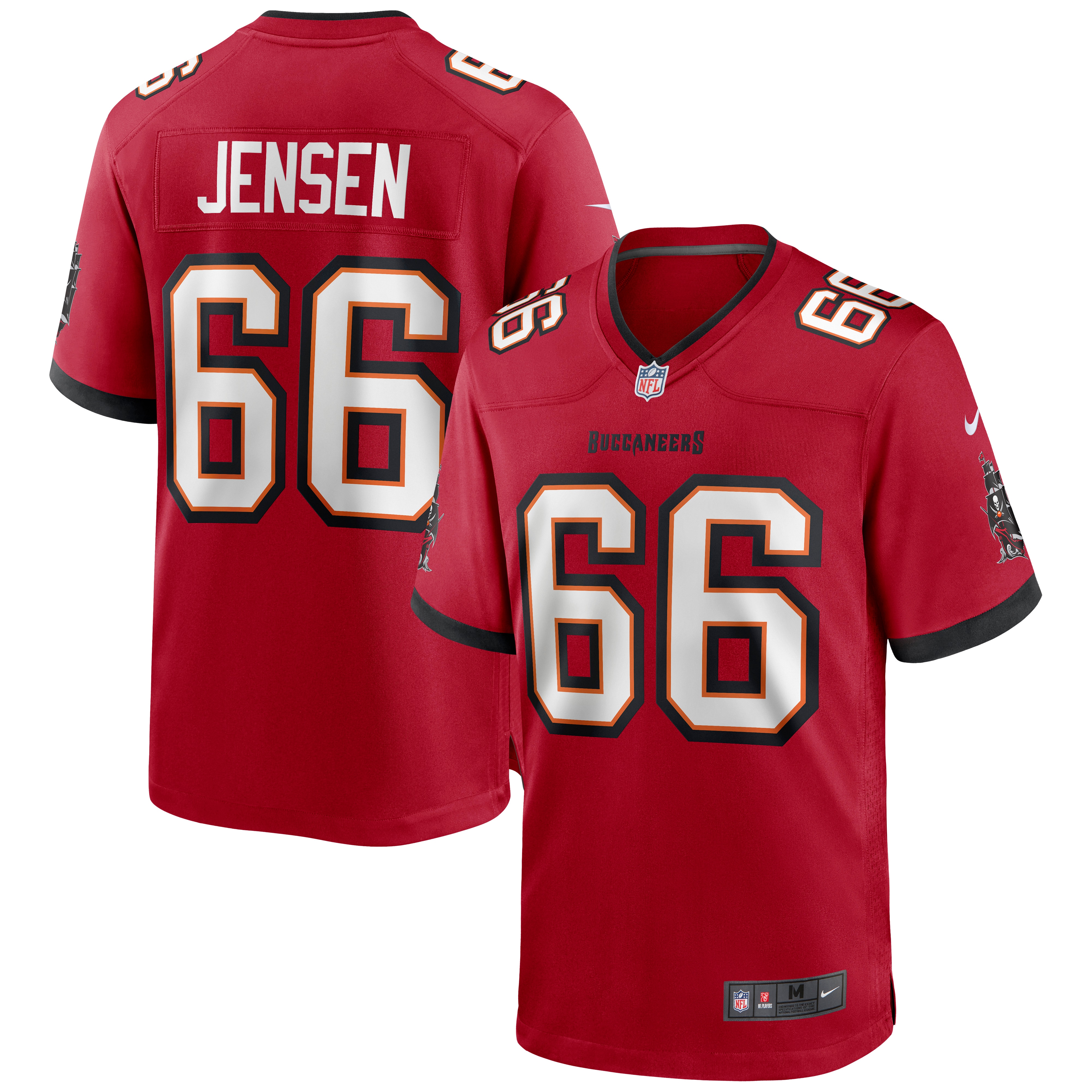 Men's Tampa Bay Buccaneers Ryan Jensen Red Game Jersey JS2858 Saliibo