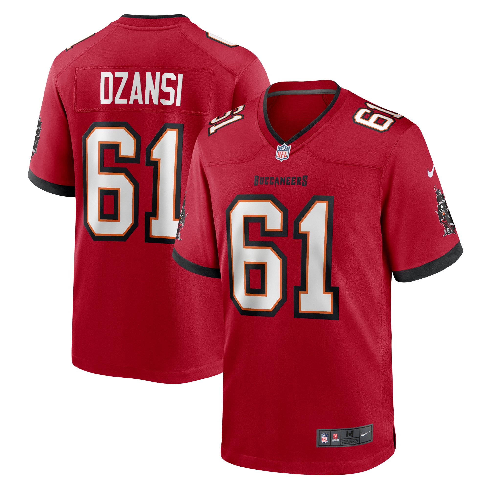 Men's Tampa Bay Buccaneers Silas Dzansi Red Game Jersey JS8686 Saliibo