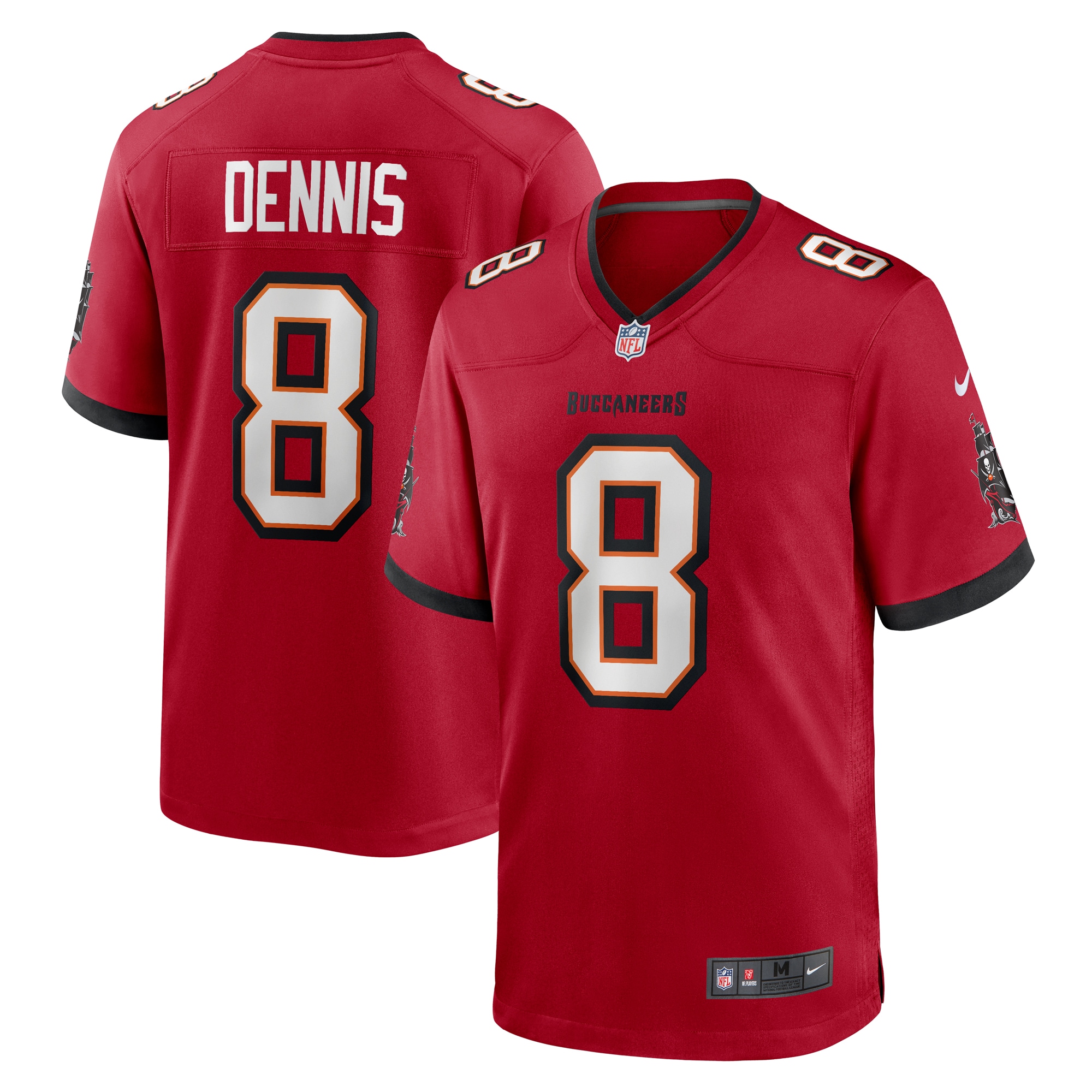 Men's Tampa Bay Buccaneers SirVocea Dennis Red Game Jersey JS4038 Saliibo