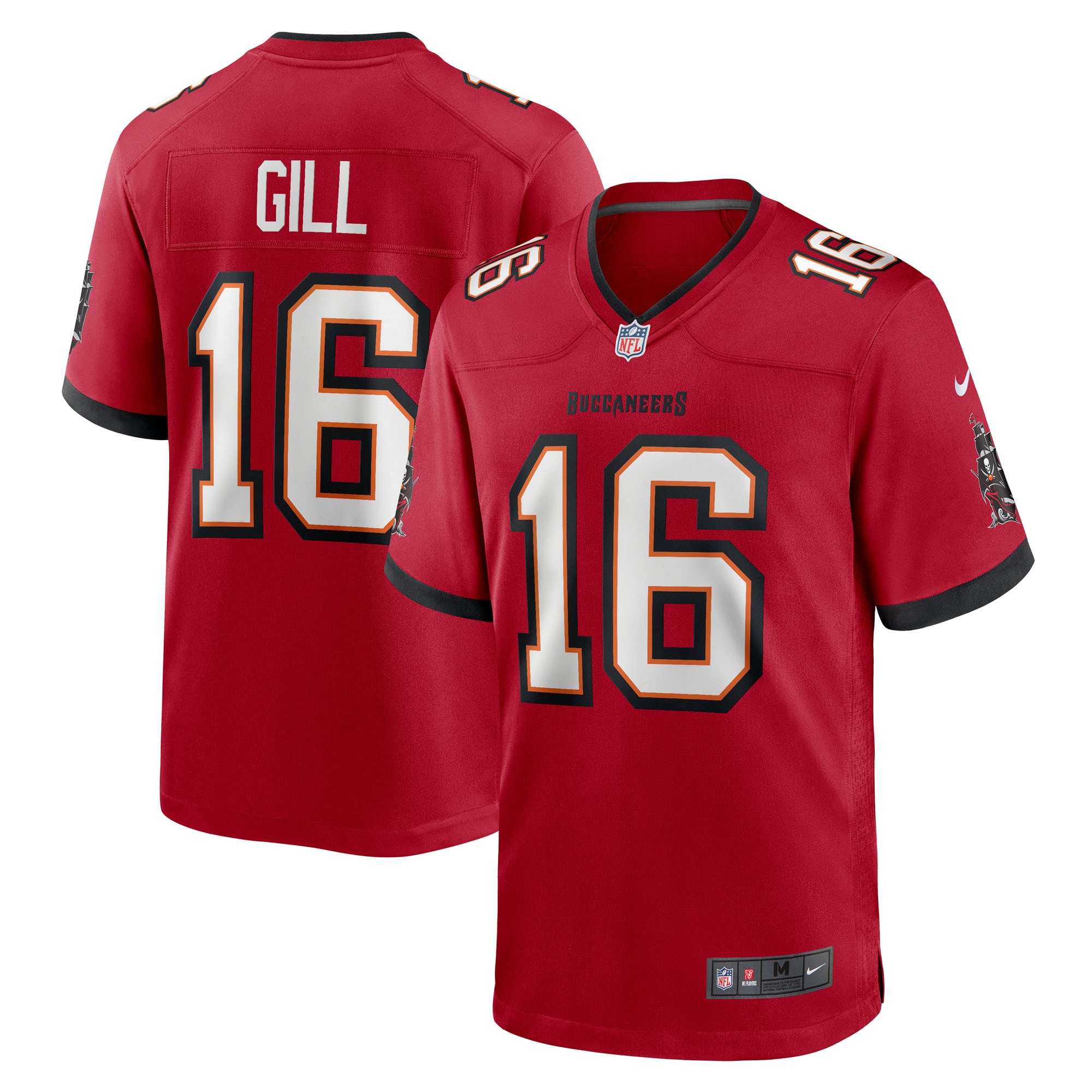 Men's Tampa Bay Buccaneers Trenton Gill Red Team Game Jersey JS4843 Saliibo