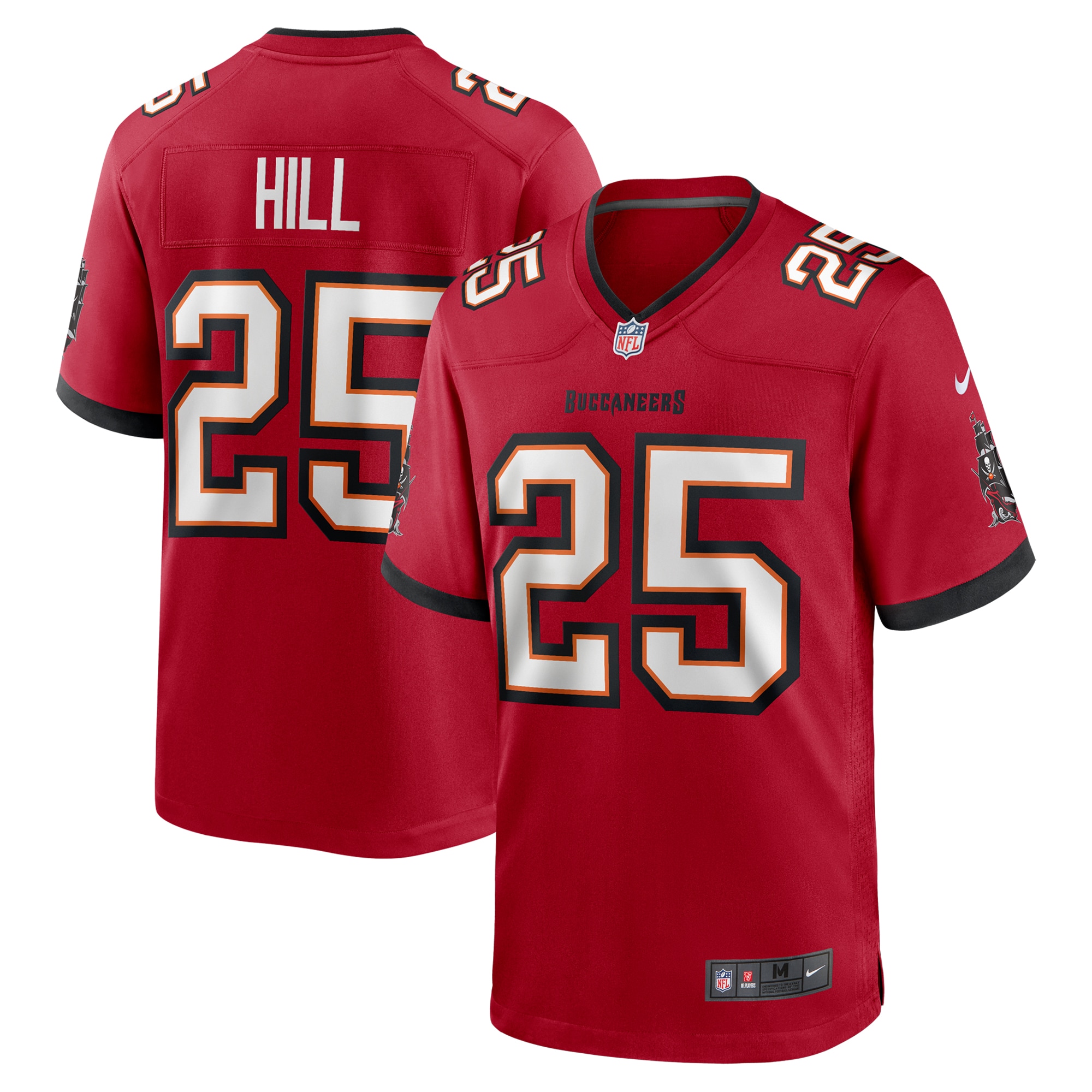 Men's Tampa Bay Buccaneers Troy Hill Red Game Jersey JS9372 Saliibo