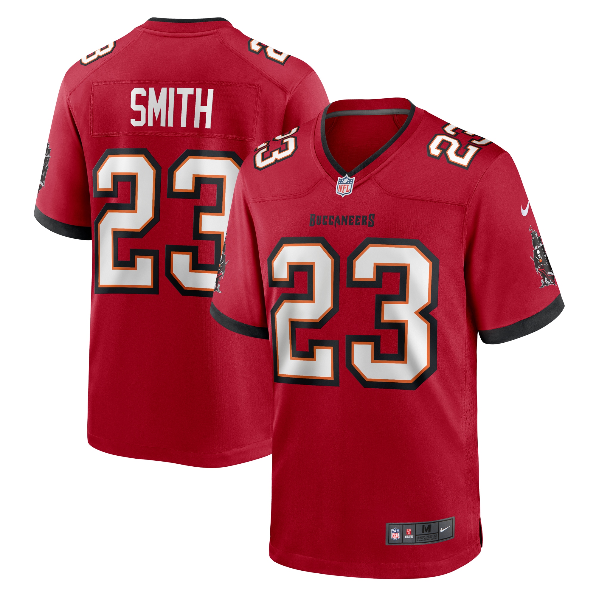 Men's Tampa Bay Buccaneers Tykee Smith Red Game Jersey JS6380 Saliibo