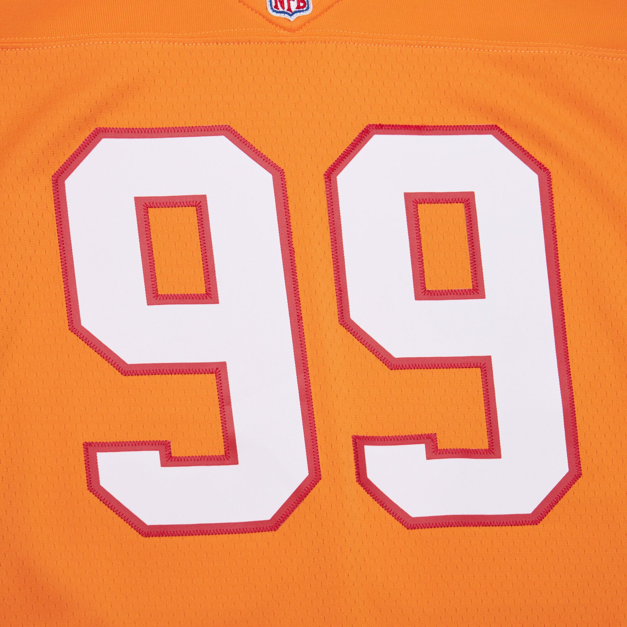Men's Tampa Bay Buccaneers Warren Sapp Mitchell & Ness Orange 1995 Legacy Jersey JS3000 Saliibo - Image 4