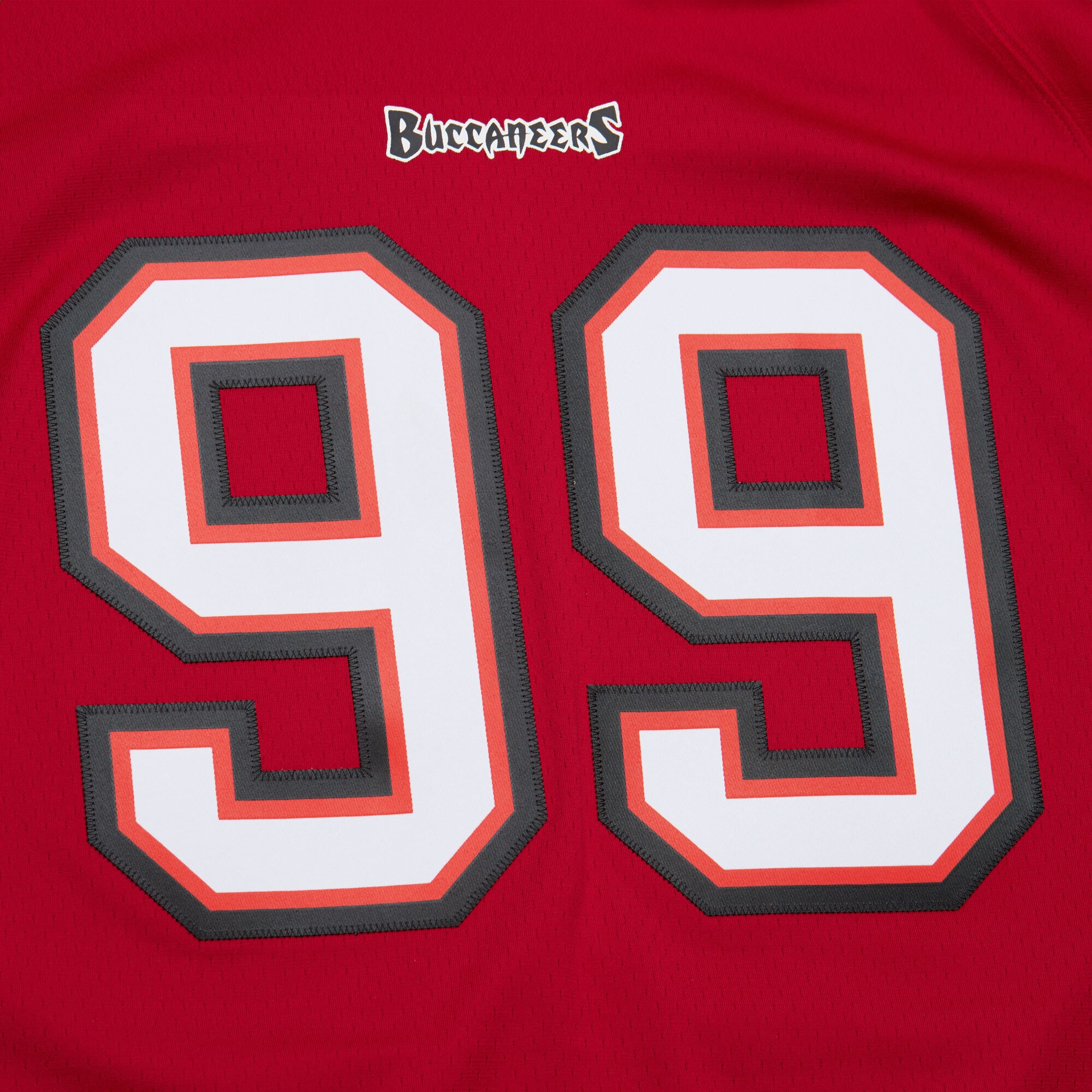 Men's Tampa Bay Buccaneers Warren Sapp Mitchell & Ness Red 2002 Legacy Jersey JS7798 Saliibo - Image 4