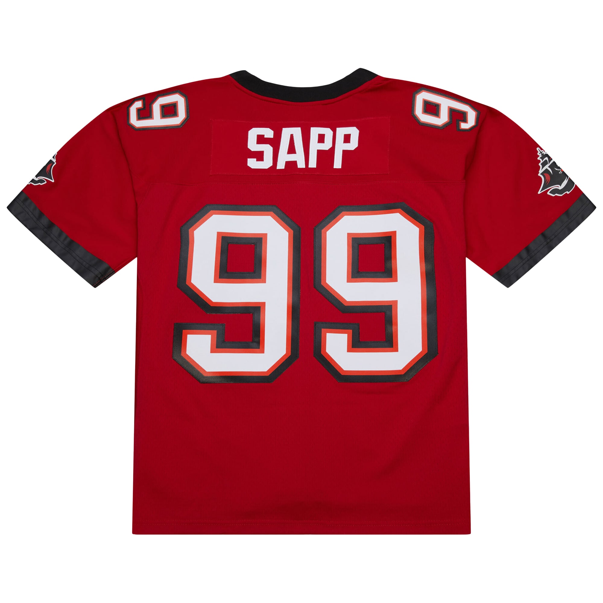 Men's Tampa Bay Buccaneers Warren Sapp Mitchell & Ness Red 2002 Legacy Jersey JS7798 Saliibo - Image 3
