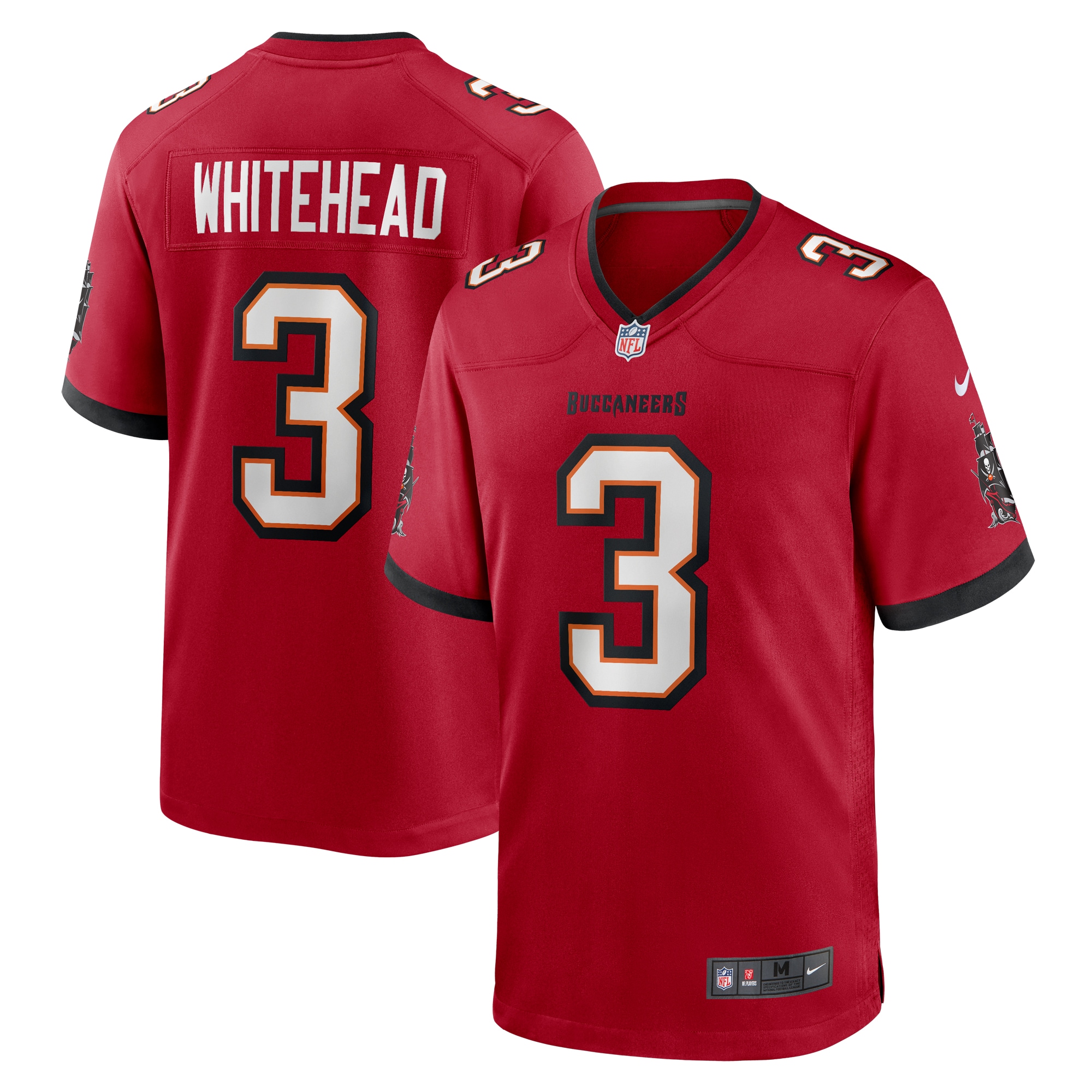 Men's Tampa Bay Buccaneers Whitehead Red Game Jersey JS5323 Saliibo