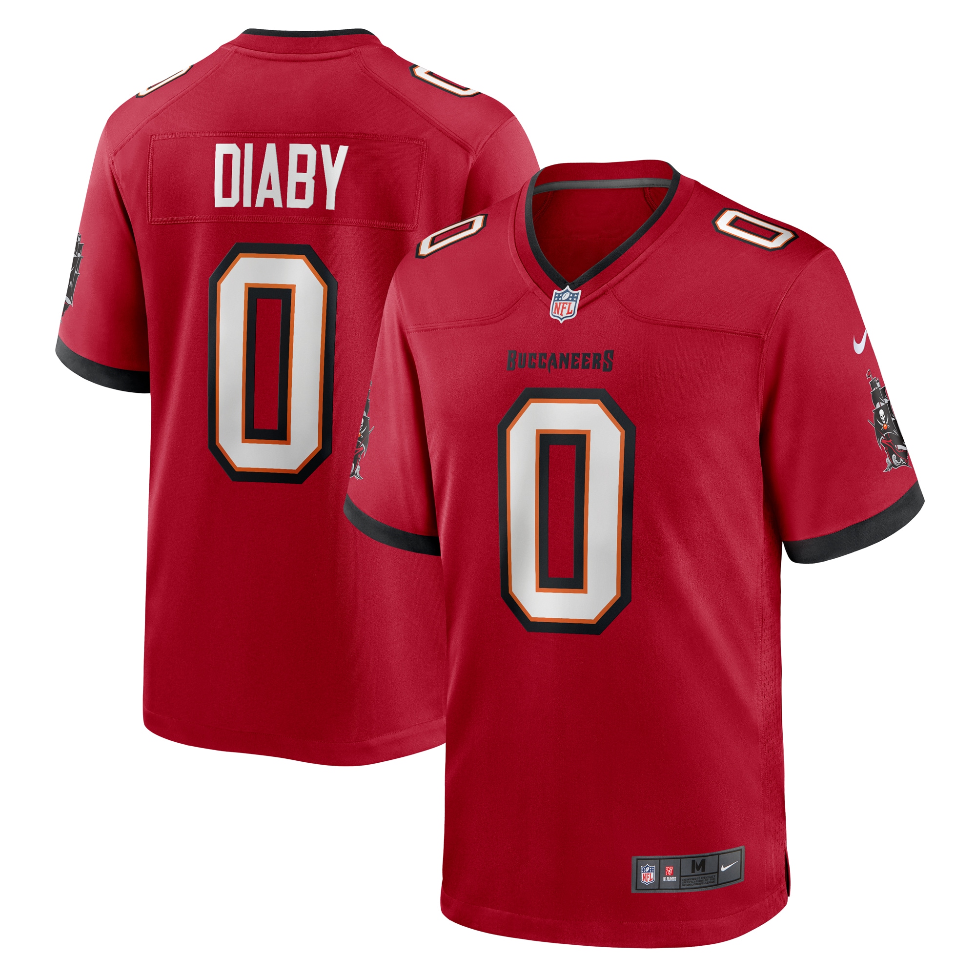 Men's Tampa Bay Buccaneers YaYa Diaby Red Game Jersey JS6019 Saliibo