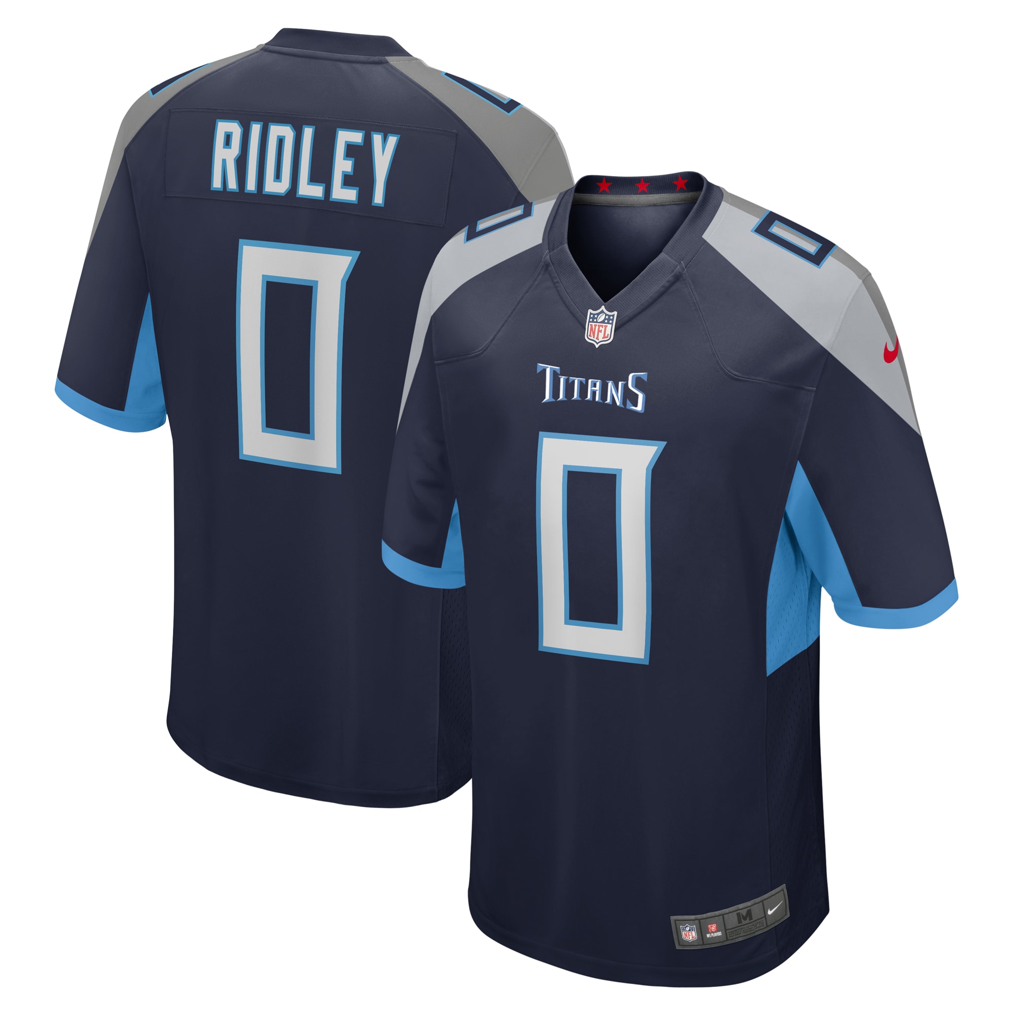 Men's Tennessee Titans Calvin Ridley Navy Game Jersey JS7501 Saliibo
