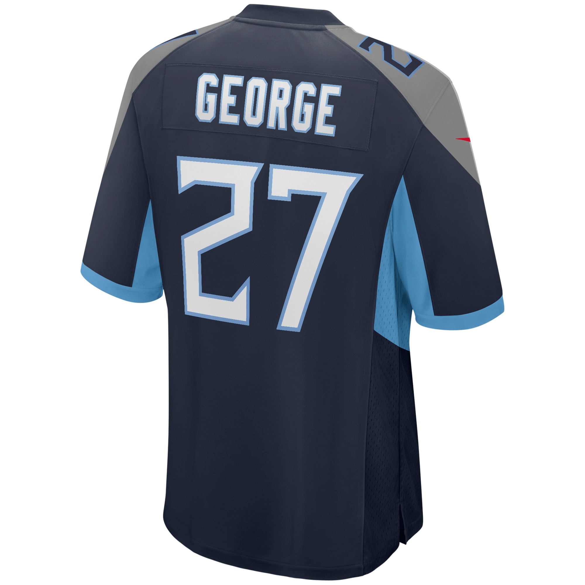 Men's Tennessee Titans Eddie George Navy Game Retired Player Jersey JS3612 Saliibo - Image 3