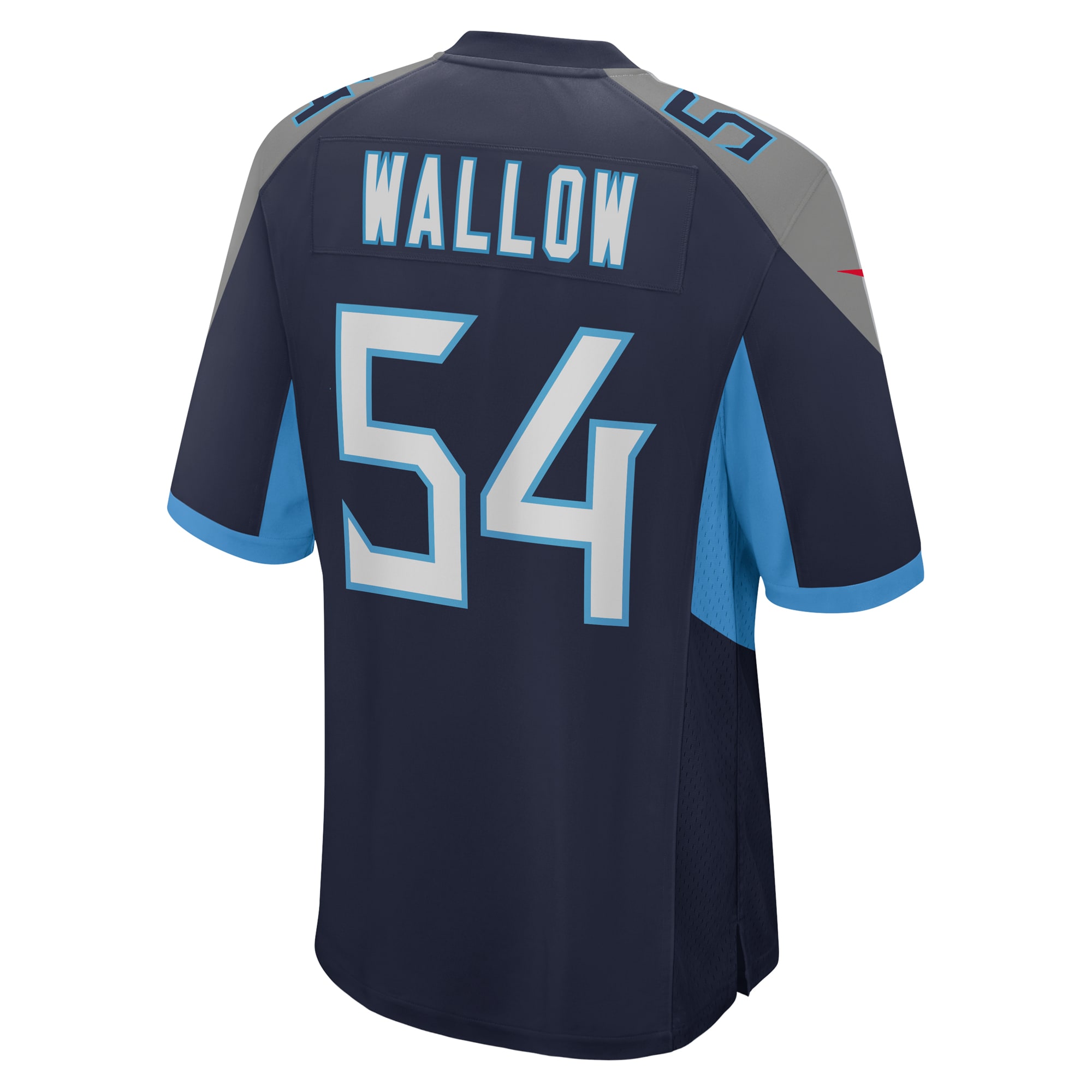 Men's Tennessee Titans Garret Wallow Navy Game Jersey JS3074 Saliibo - Image 3