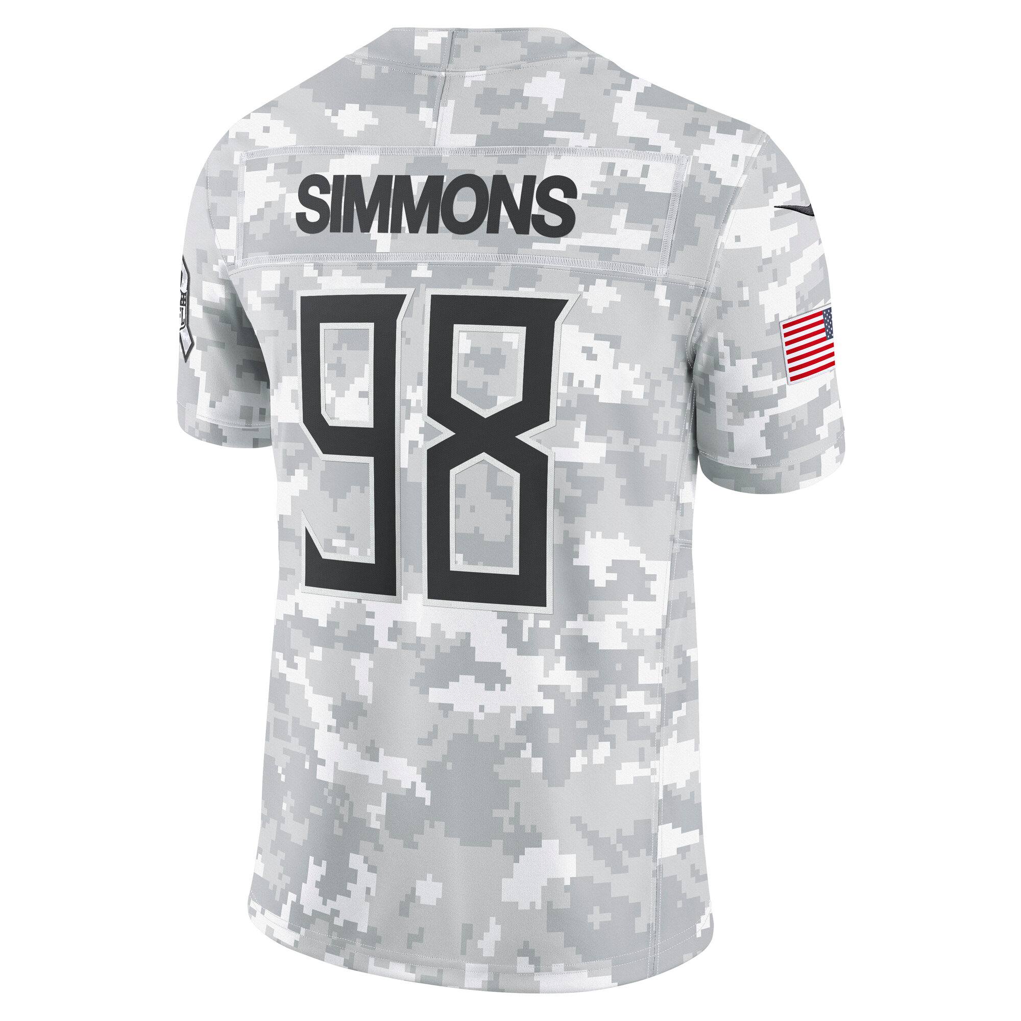 Men's Tennessee Titans Jeffery Simmons Arctic Camo 2024 Salute to Service Limited Jersey JS2744 Saliibo - Image 3
