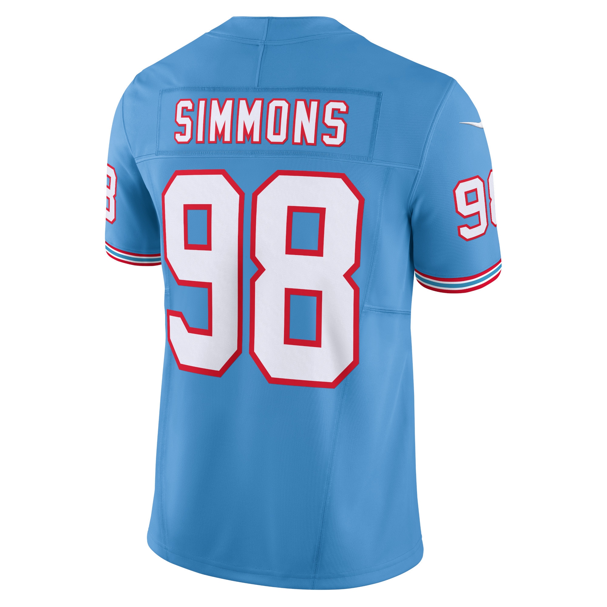 Men's Tennessee Titans Jeffery Simmons Light Blue Vapor F.U.S.E. Limited Jersey JS2222 Saliibo - Image 3