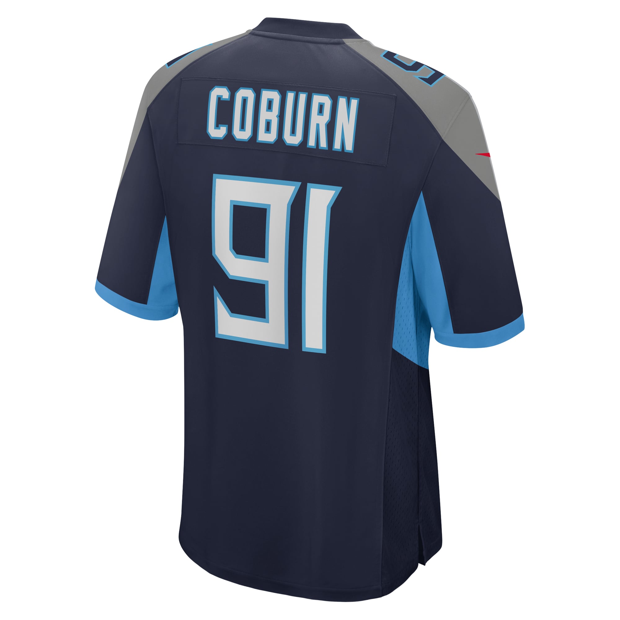 Men's Tennessee Titans Keondre Coburn Navy Game Jersey JS2775 Saliibo - Image 3