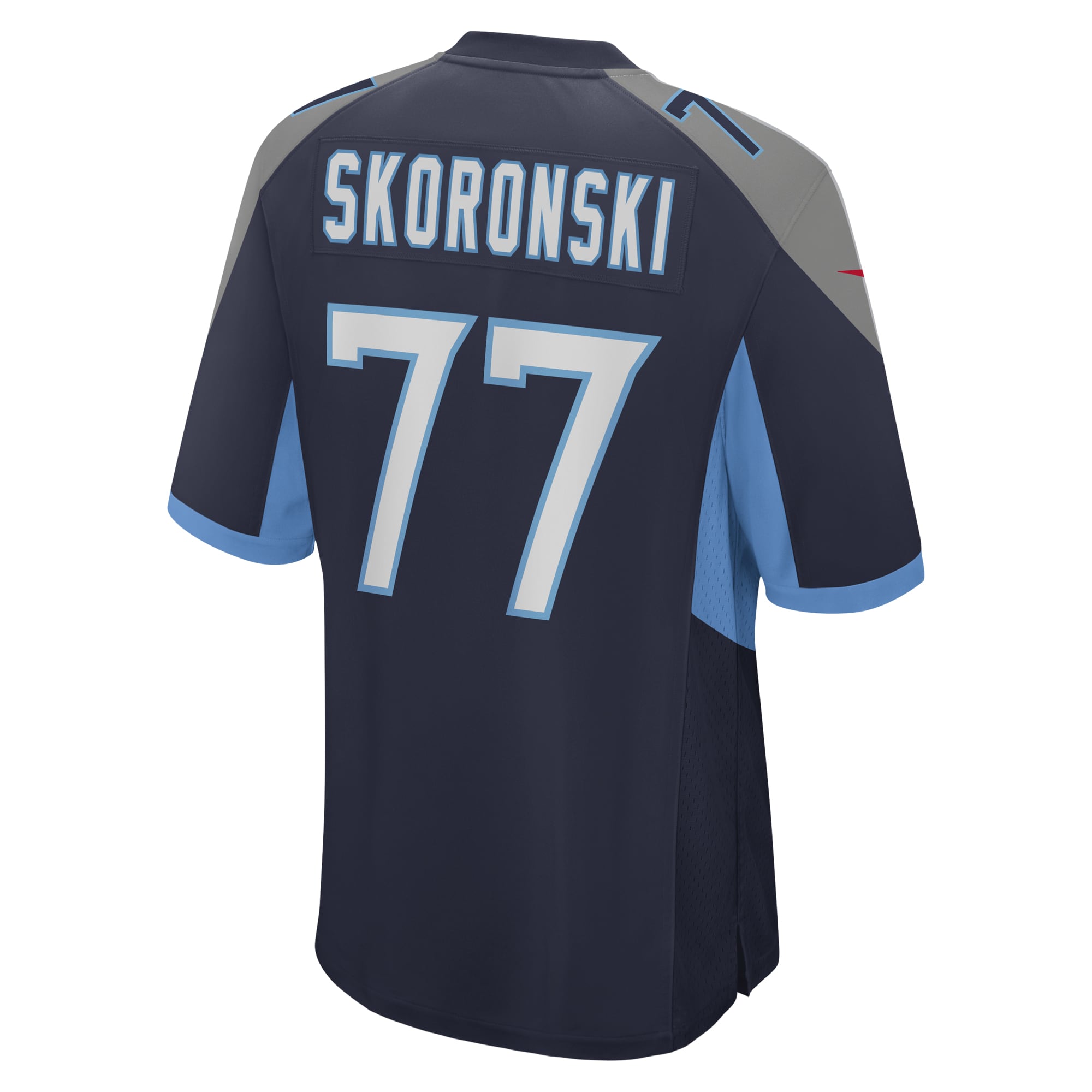 Men's Tennessee Titans Peter Skoronski Navy Game Jersey JS6642 Saliibo - Image 3