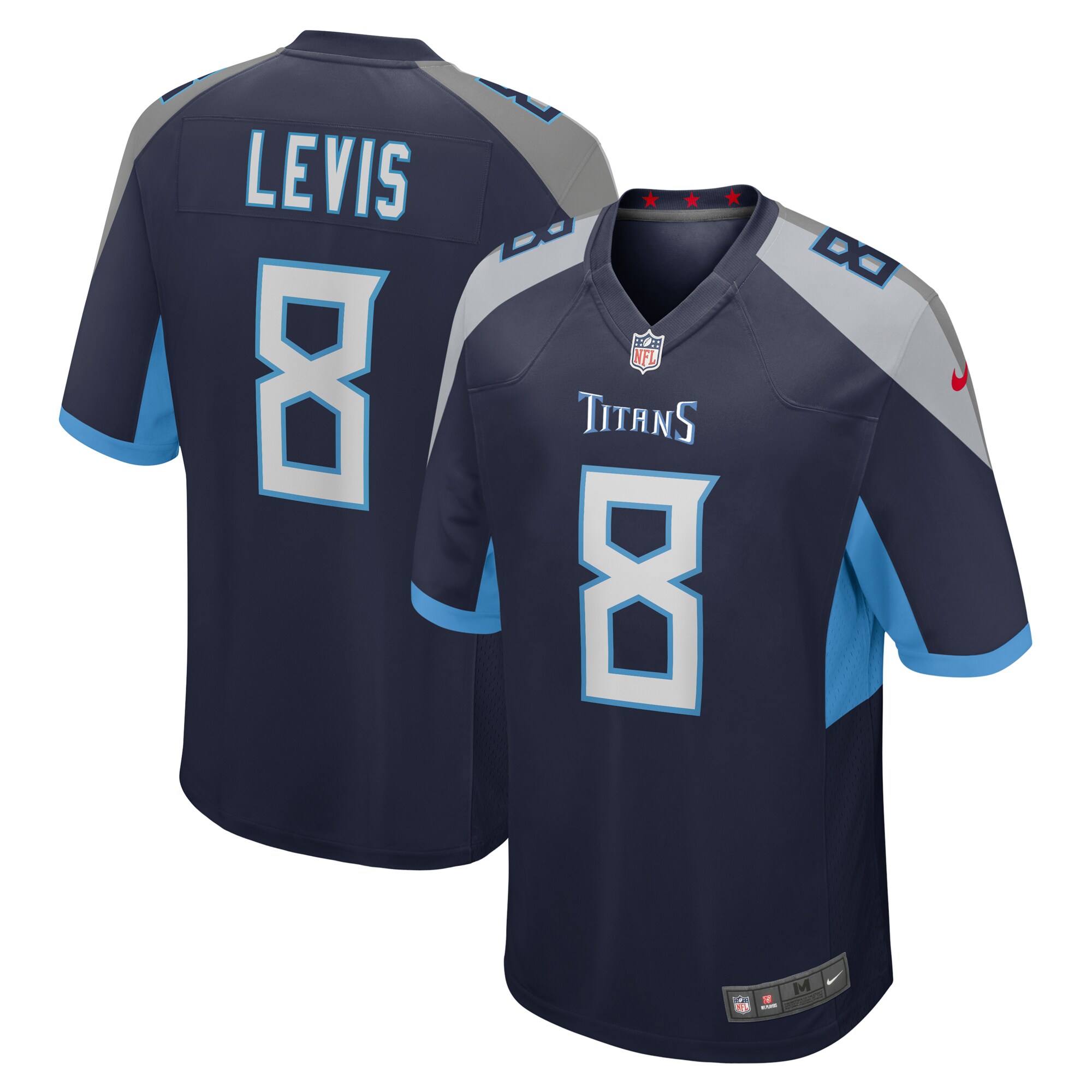 Men's Tennessee Titans Will Levis Navy Game Jersey JS5389 Saliibo