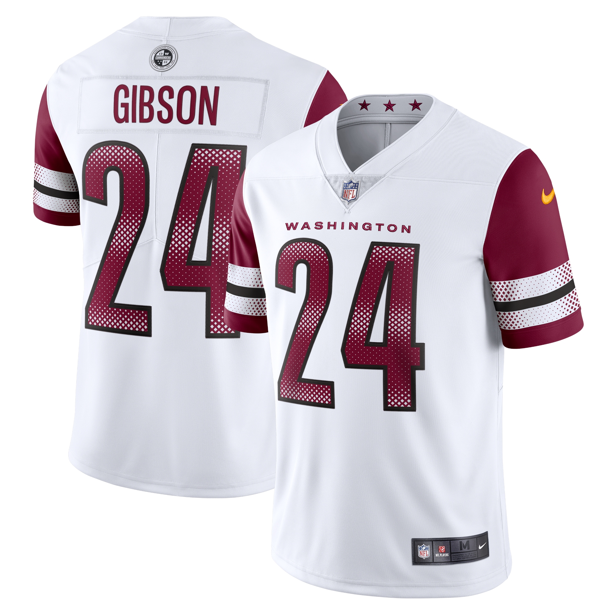 Men's Washington Commanders Antonio Gibson White Vapor Limited Jersey JS3294 Saliibo