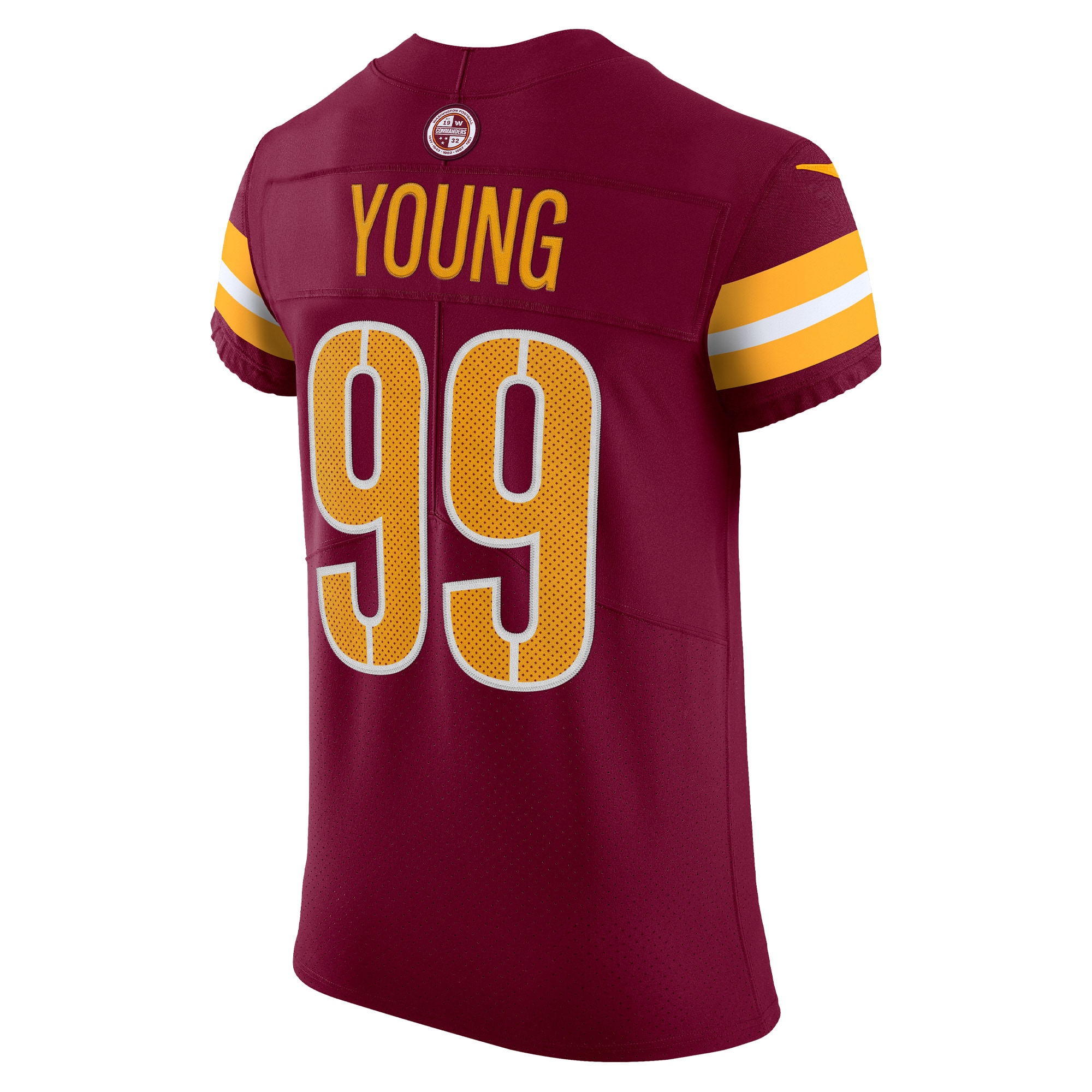 Men's Washington Commanders Chase Young Burgundy Vapor Elite Jersey JS7921 Saliibo - Image 3