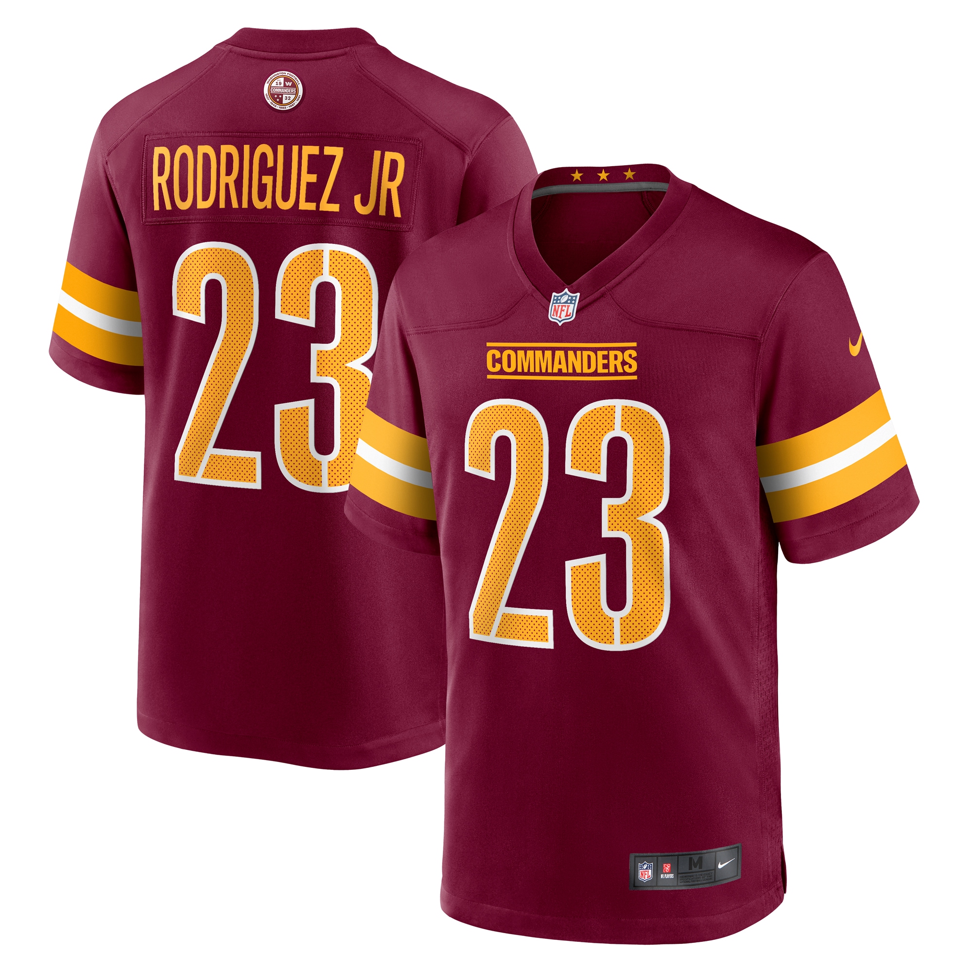 Men's Washington Commanders Chris Rodriguez Jr. Burgundy Team Game Jersey JS3972 Saliibo