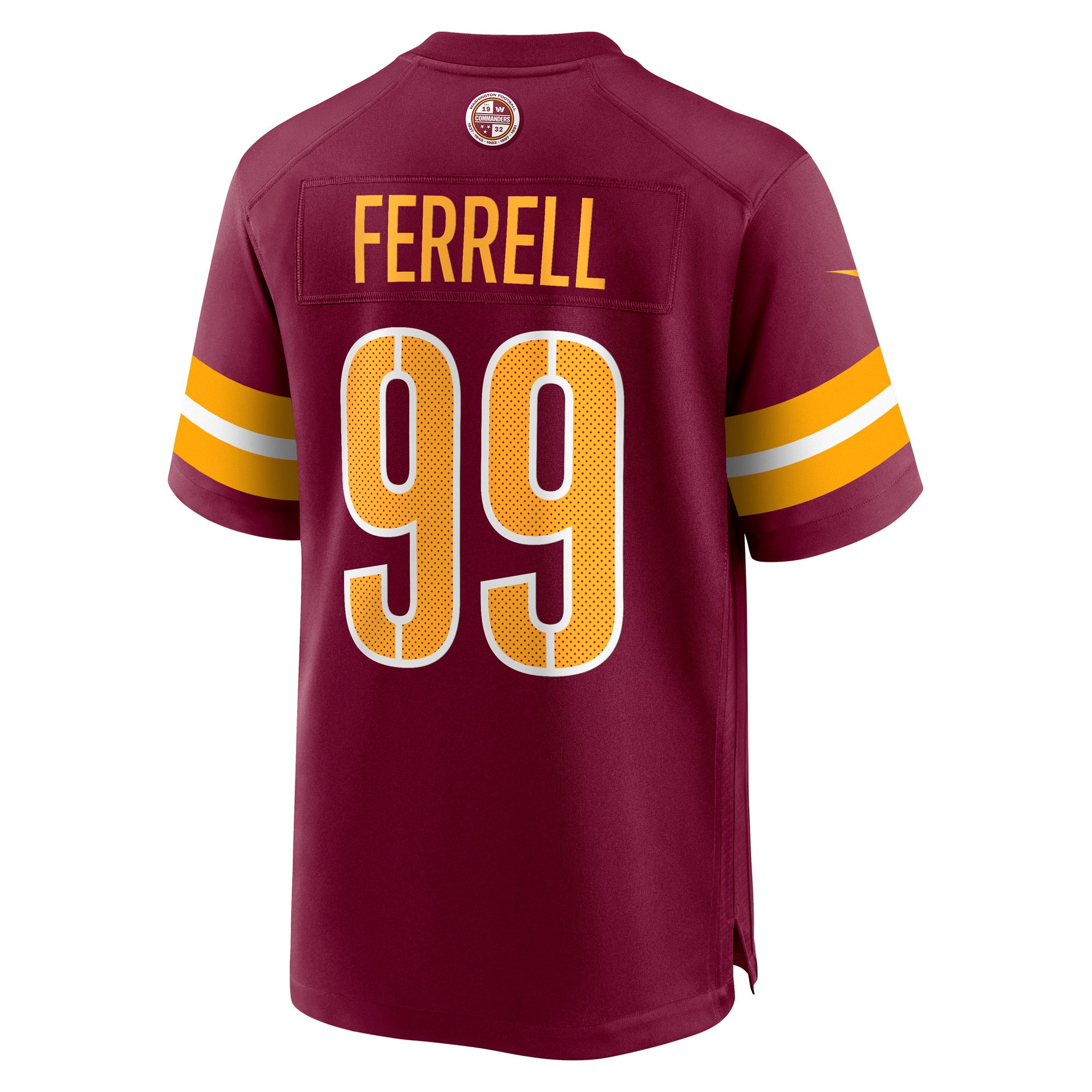 Men's Washington Commanders Clelin Ferrell Burgundy Game Jersey JS6872 Saliibo - Image 3