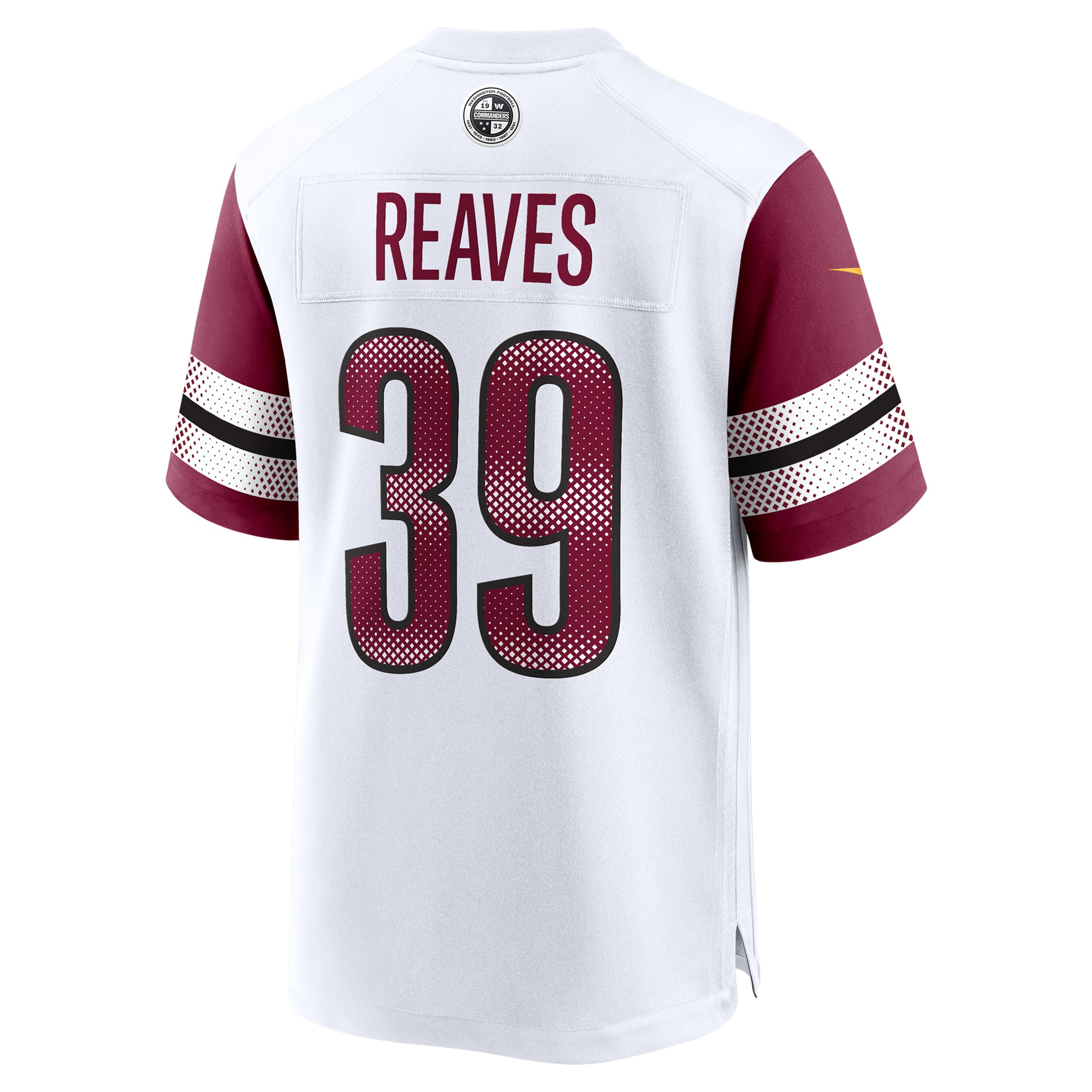 Men's Washington Commanders Jeremy Reaves White Game Jersey JS6485 Saliibo - Image 3