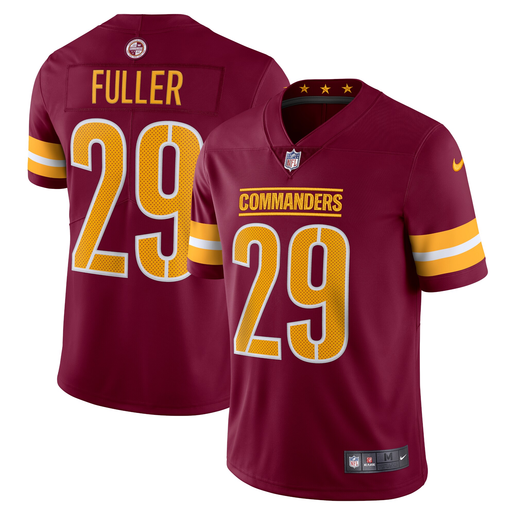 Men's Washington Commanders Kendall Fuller Burgundy Vapor Limited Jersey JS5993 Saliibo