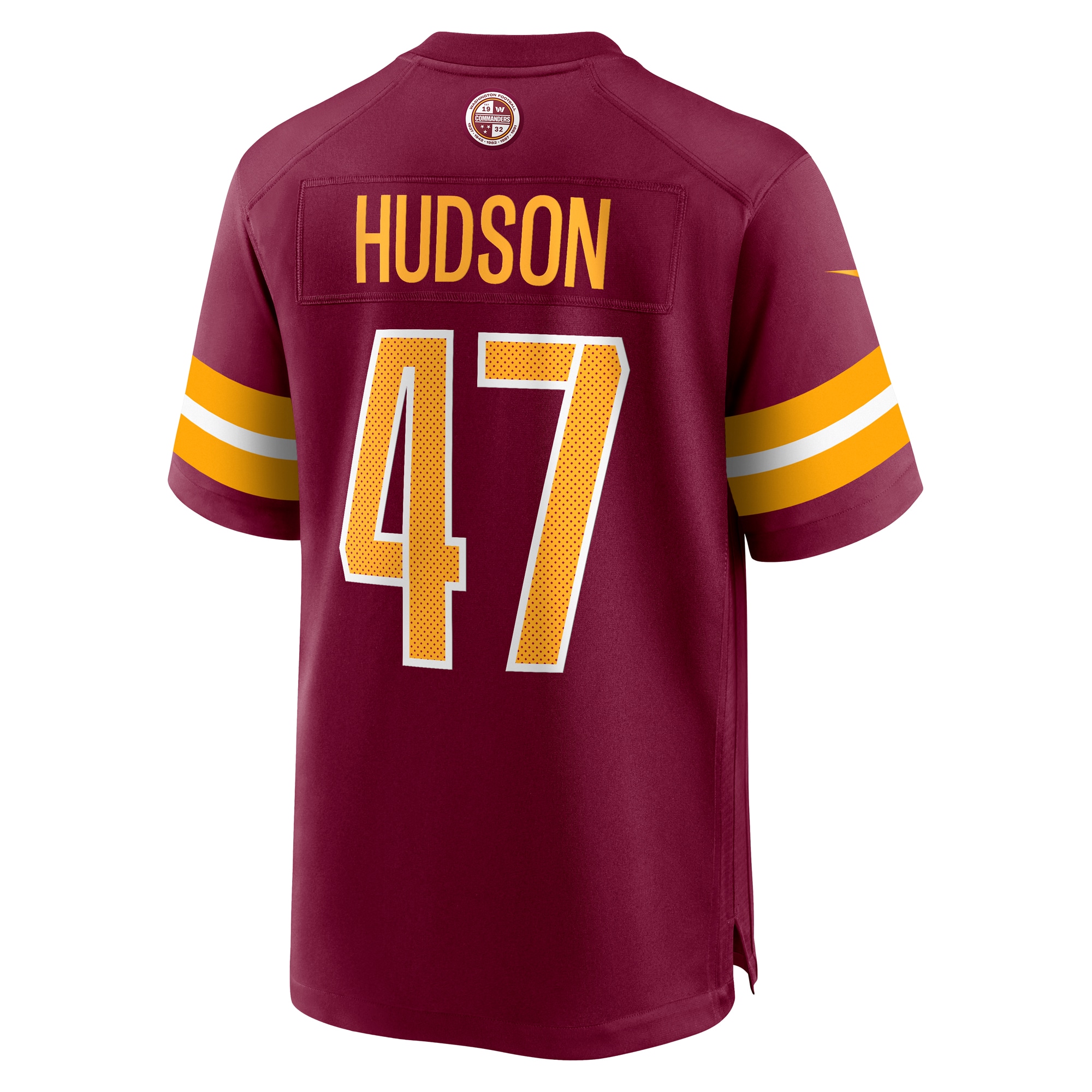 Men's Washington Commanders Khaleke Hudson Burgundy Game Jersey JS2279 Saliibo - Image 3
