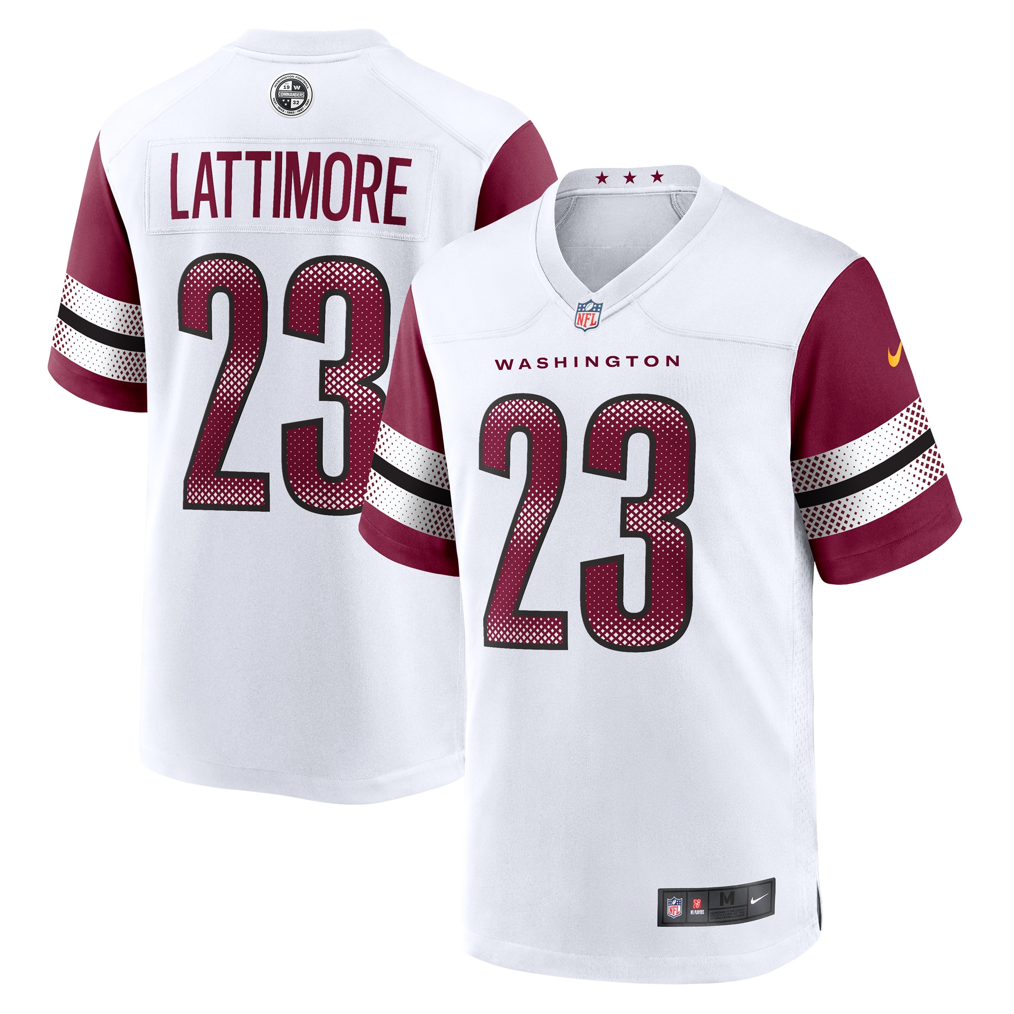 Men's Washington Commanders Marshon Lattimore White Game Jersey JS4186 Saliibo