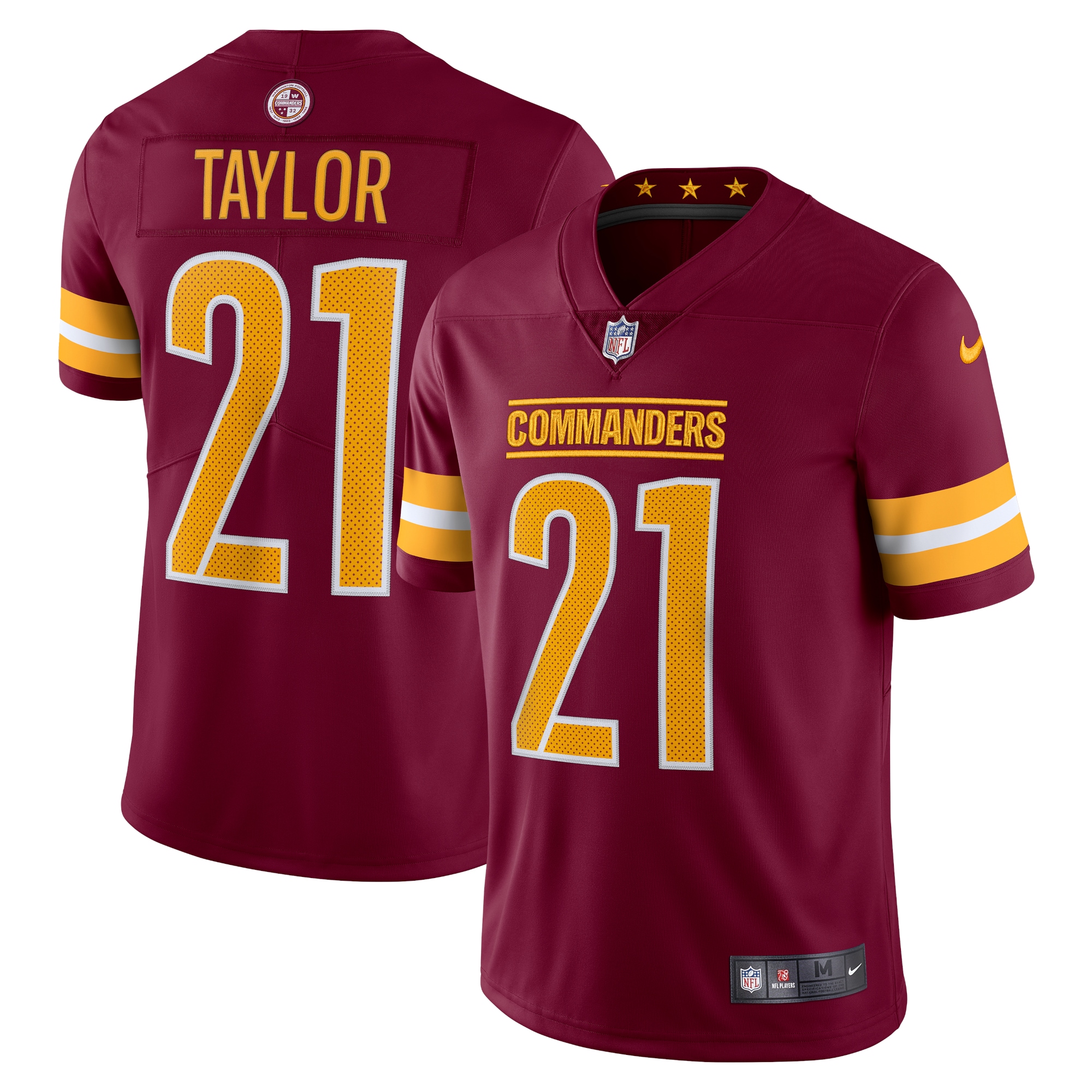 Men's Washington Commanders Sean Taylor Burgundy 2022 Home Retired Player Limited Jersey JS3037 Saliibo