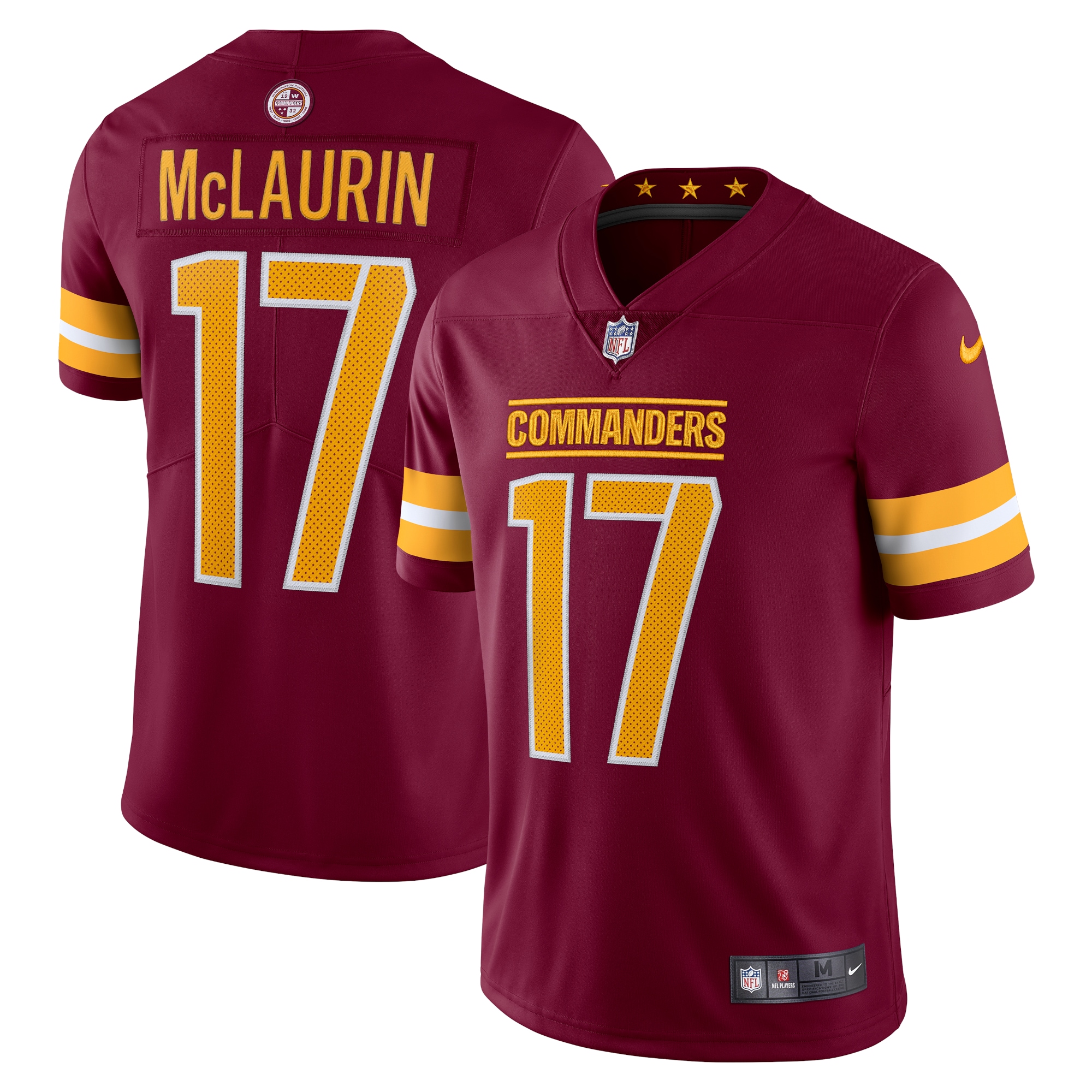 Men's Washington Commanders Terry McLaurin Burgundy Vapor Limited Jersey JS1866 Saliibo