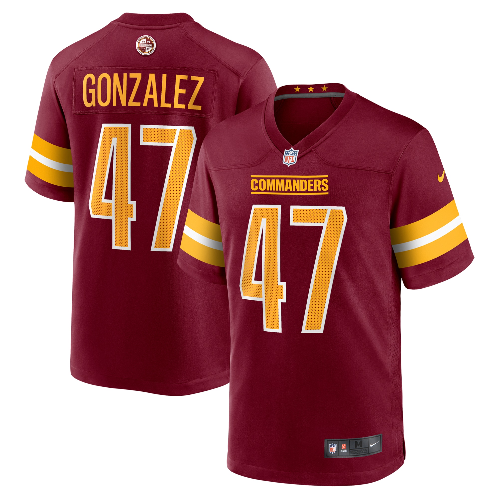 Men's Washington Commanders Zane Gonzalez Burgundy Game Jersey JS4752 Saliibo